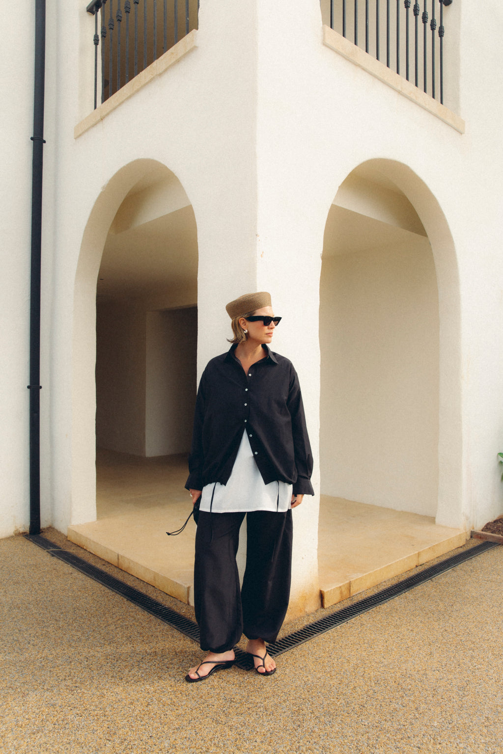 Trouser Black Silk Cotton