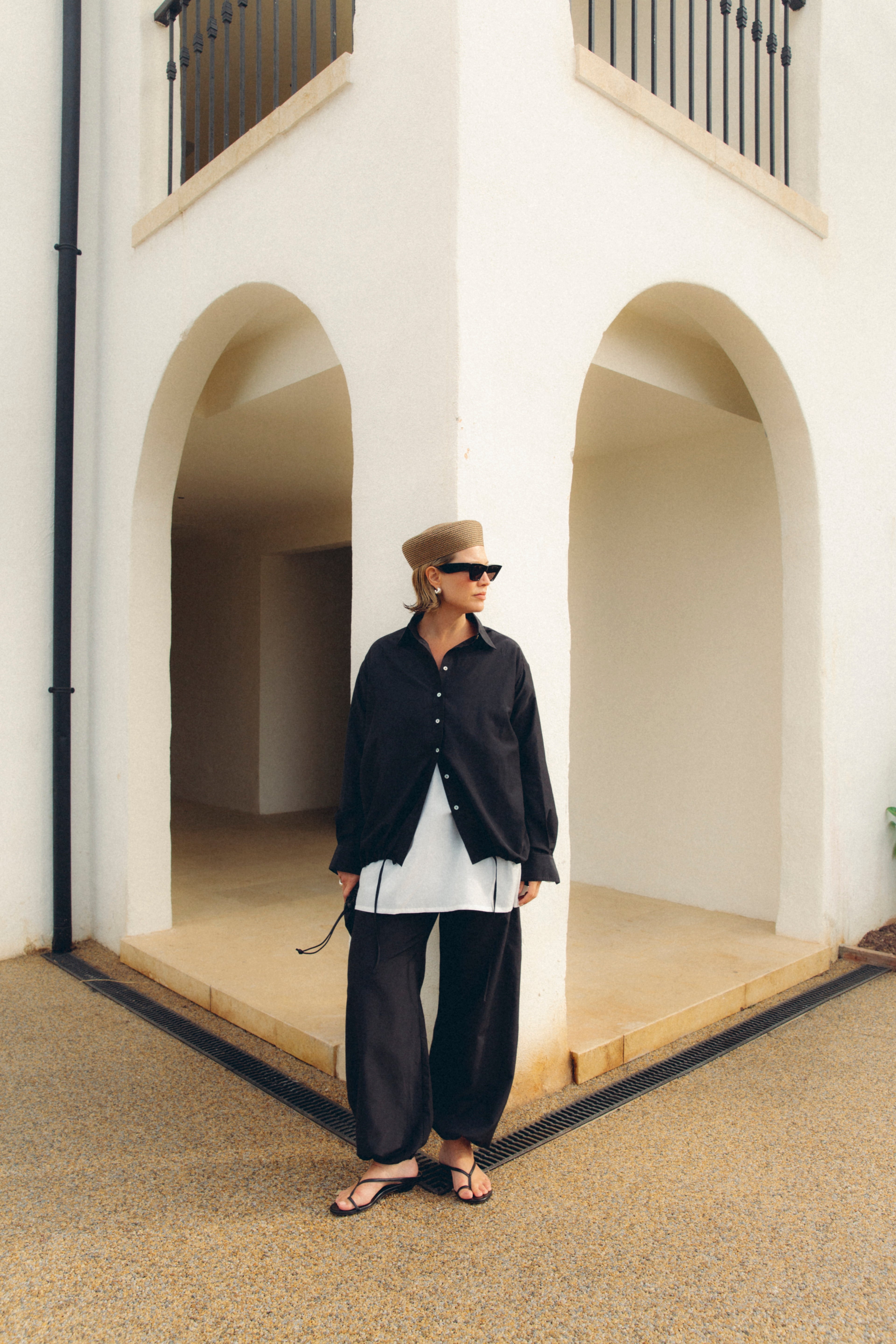 Trouser Black Silk Cotton