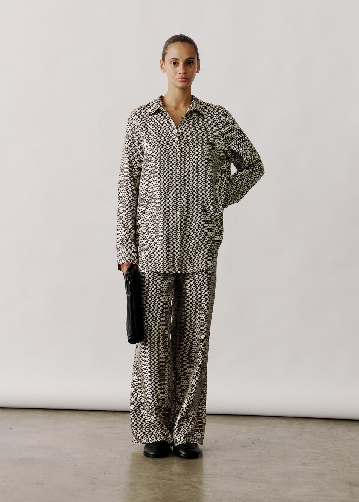 London Shirt Crescent Silk Twill
