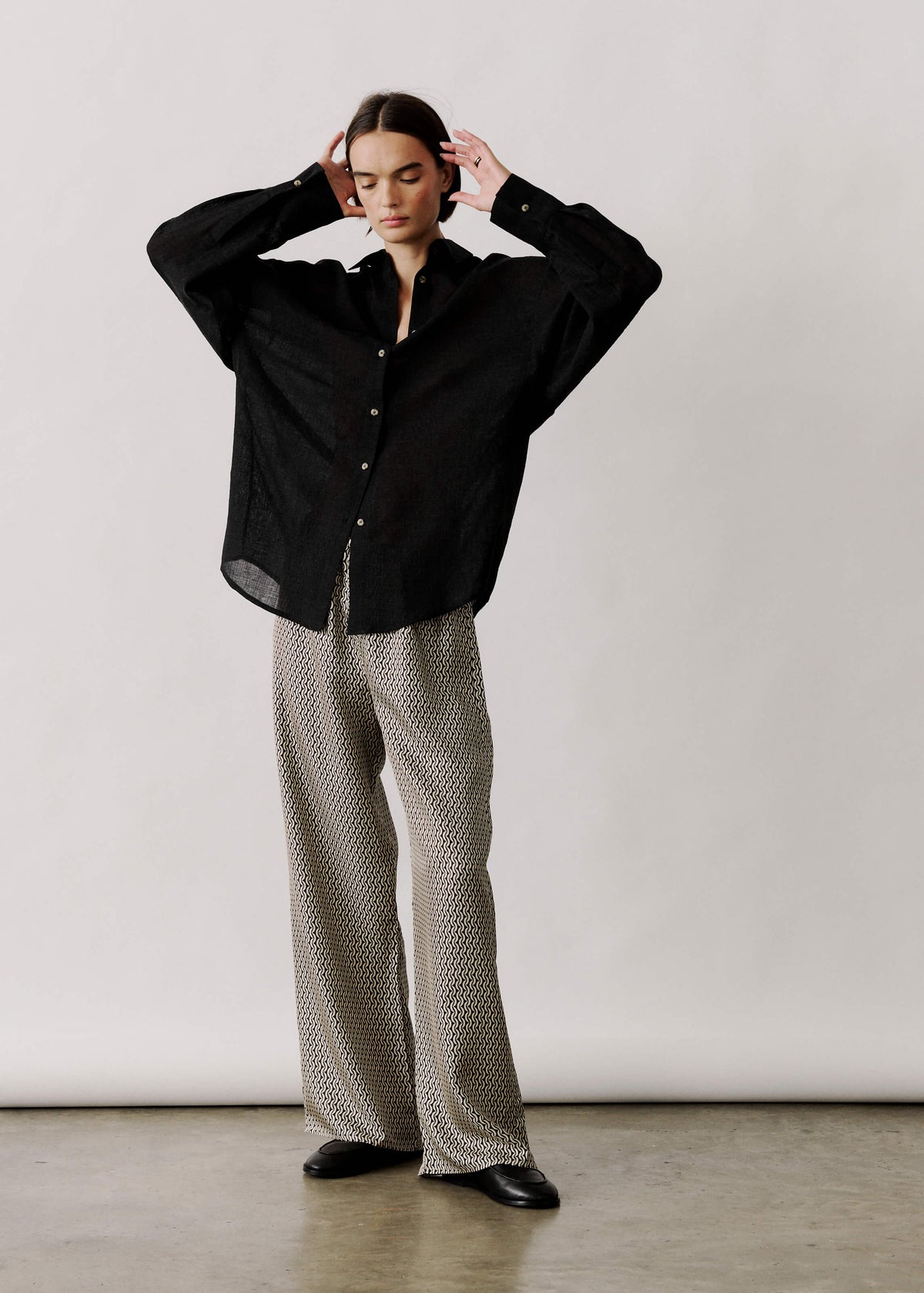 Austin Trouser Crescent Silk Twill