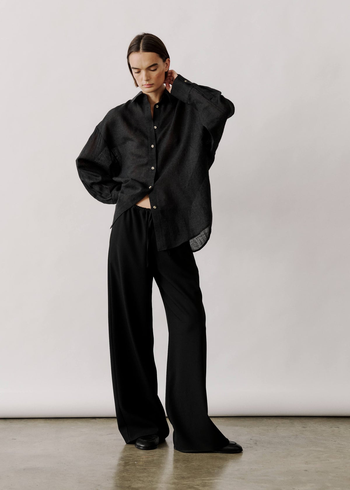 Georgia Shirt Charcoal 100% Virgin Wool