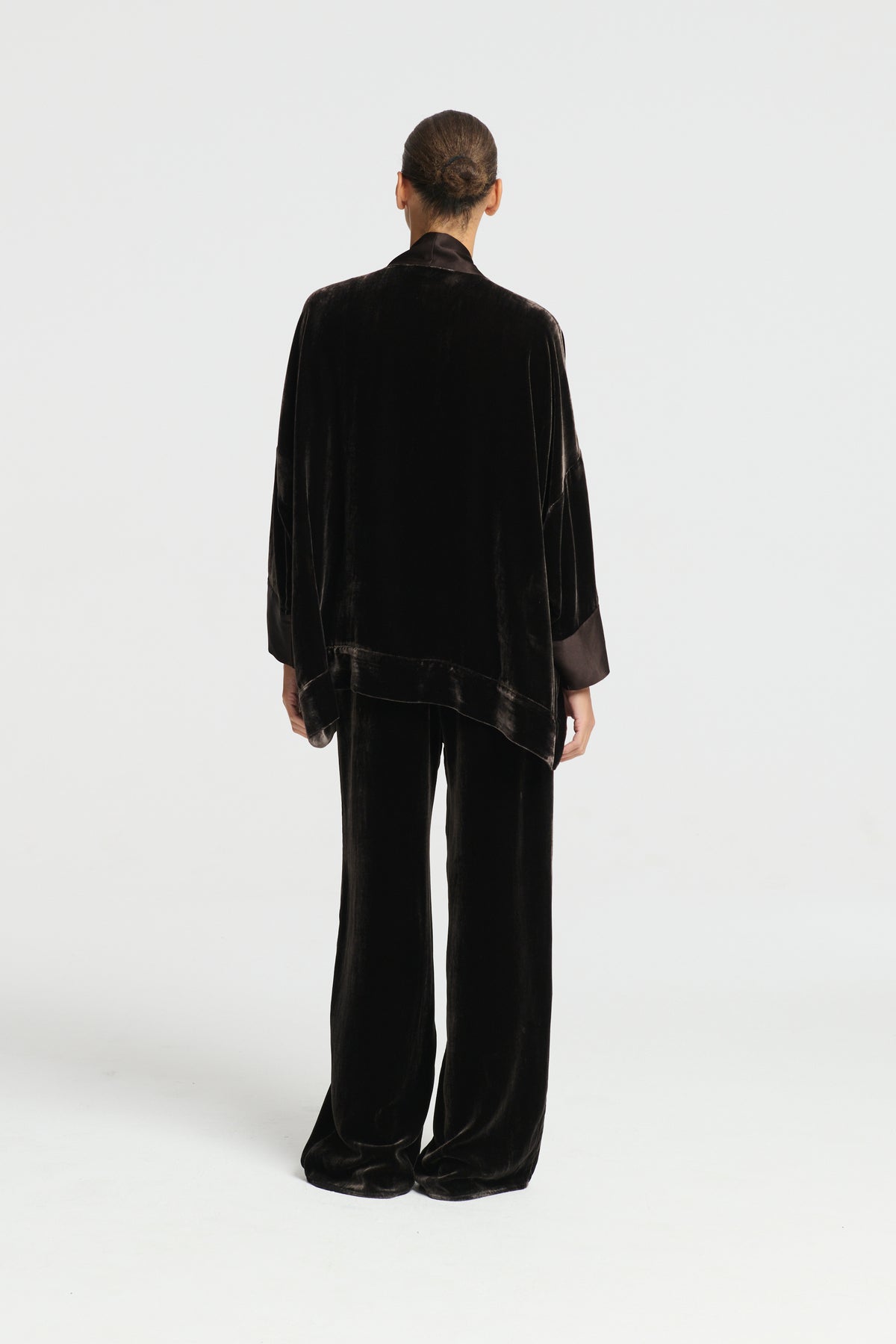 Austin Trouser Brown Silk Velvet