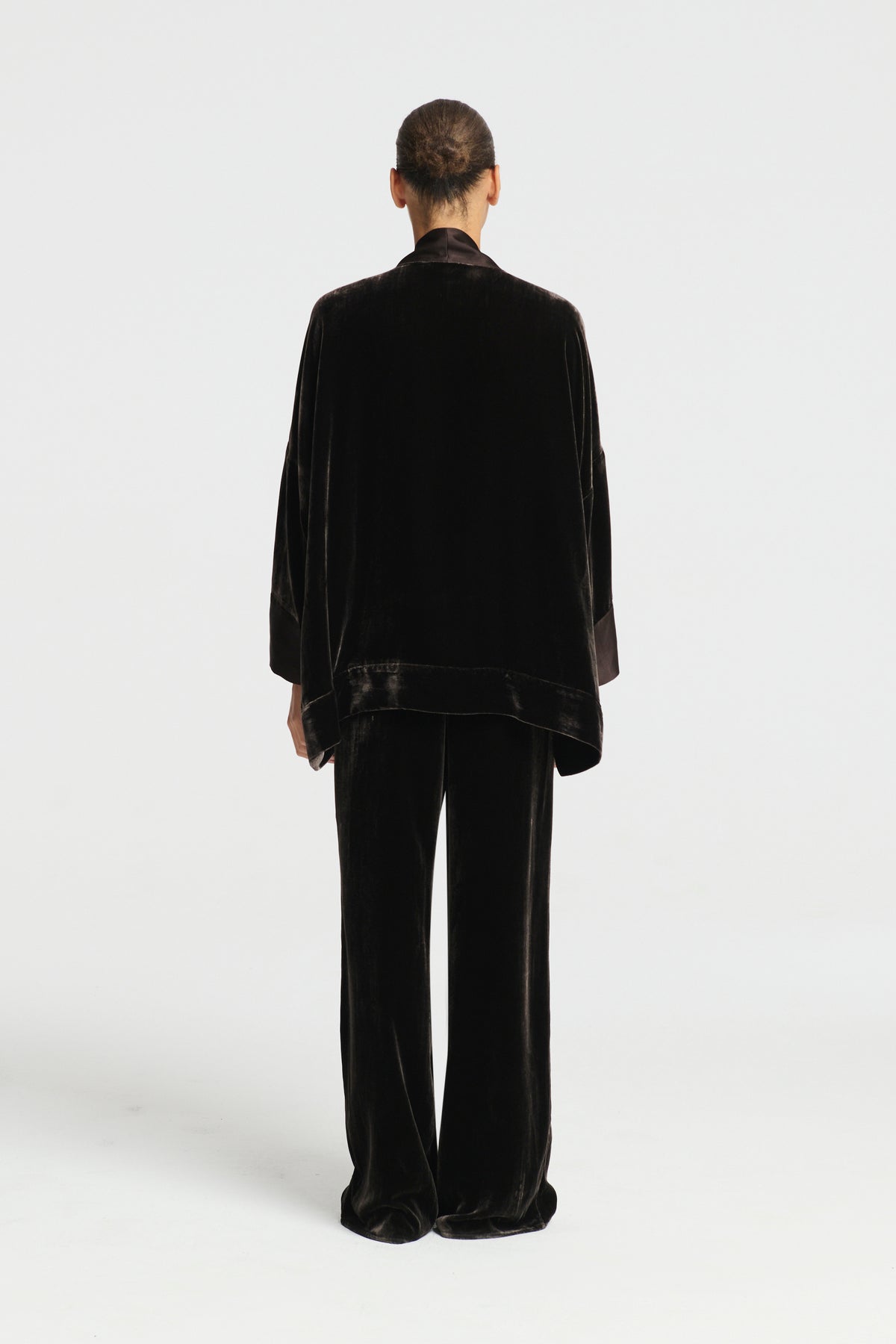 Inca Jacket Brown Silk Velvet