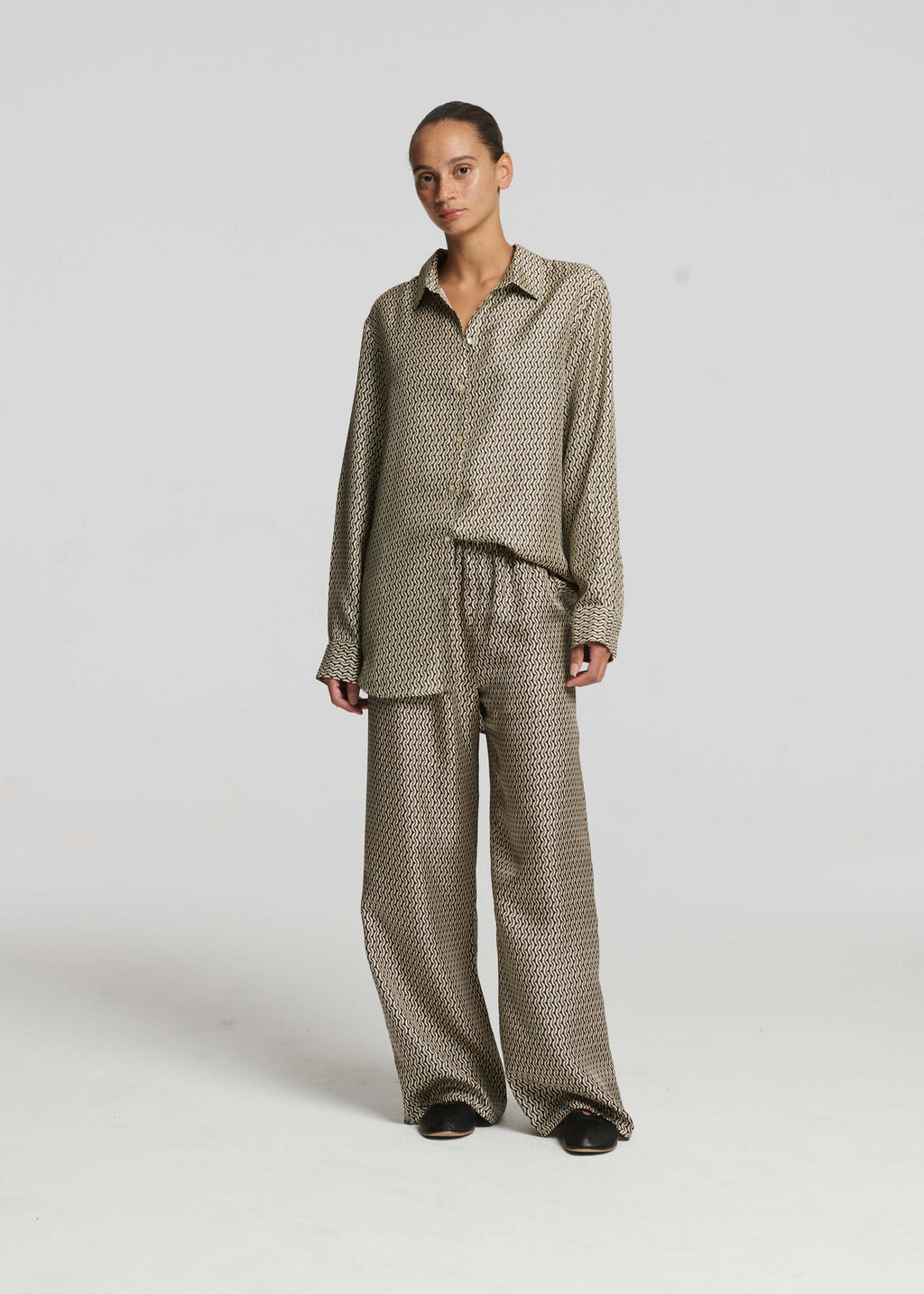 Austin Trouser Crescent Silk Twill