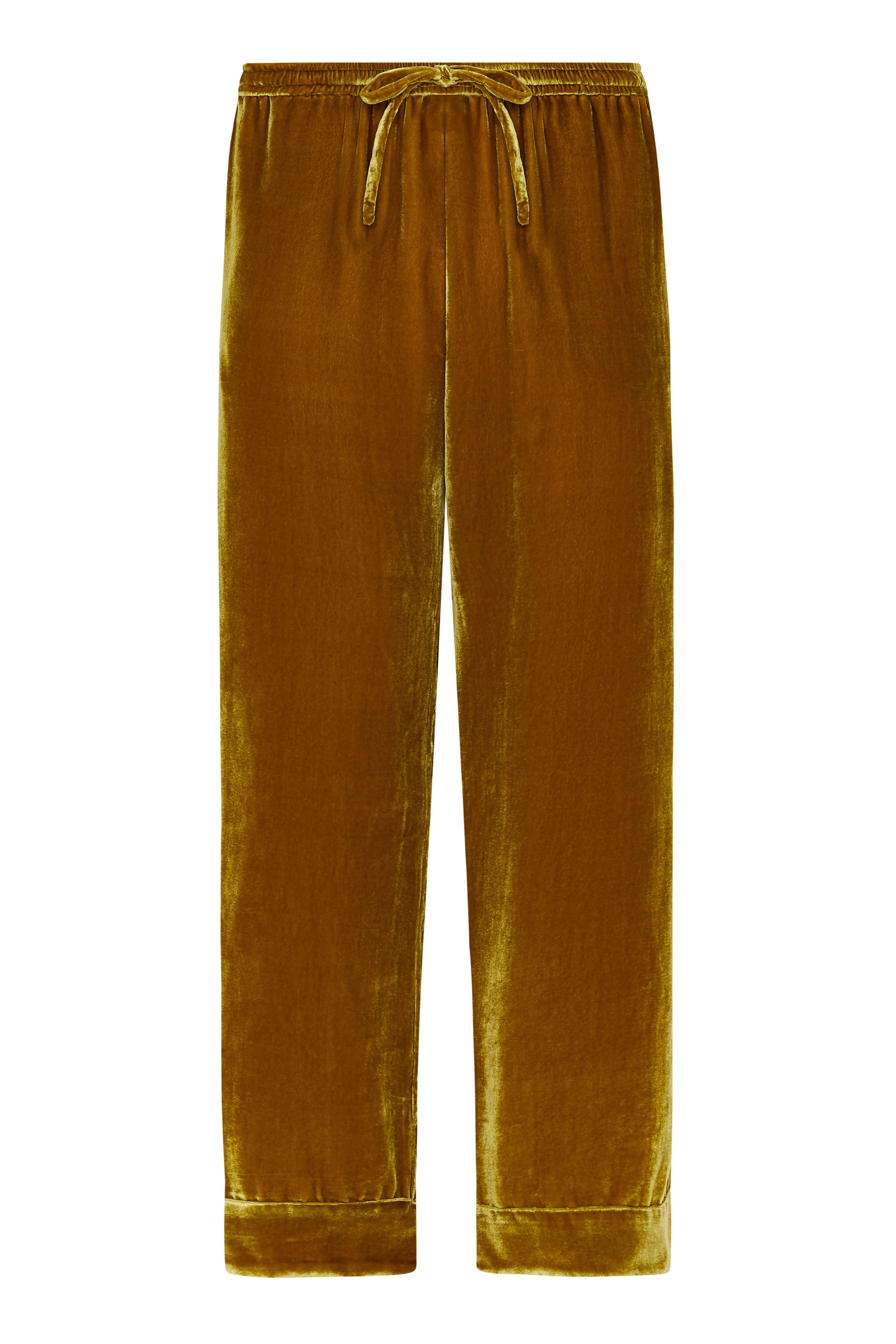 Aurelia Trouser Gold Silk Velvet