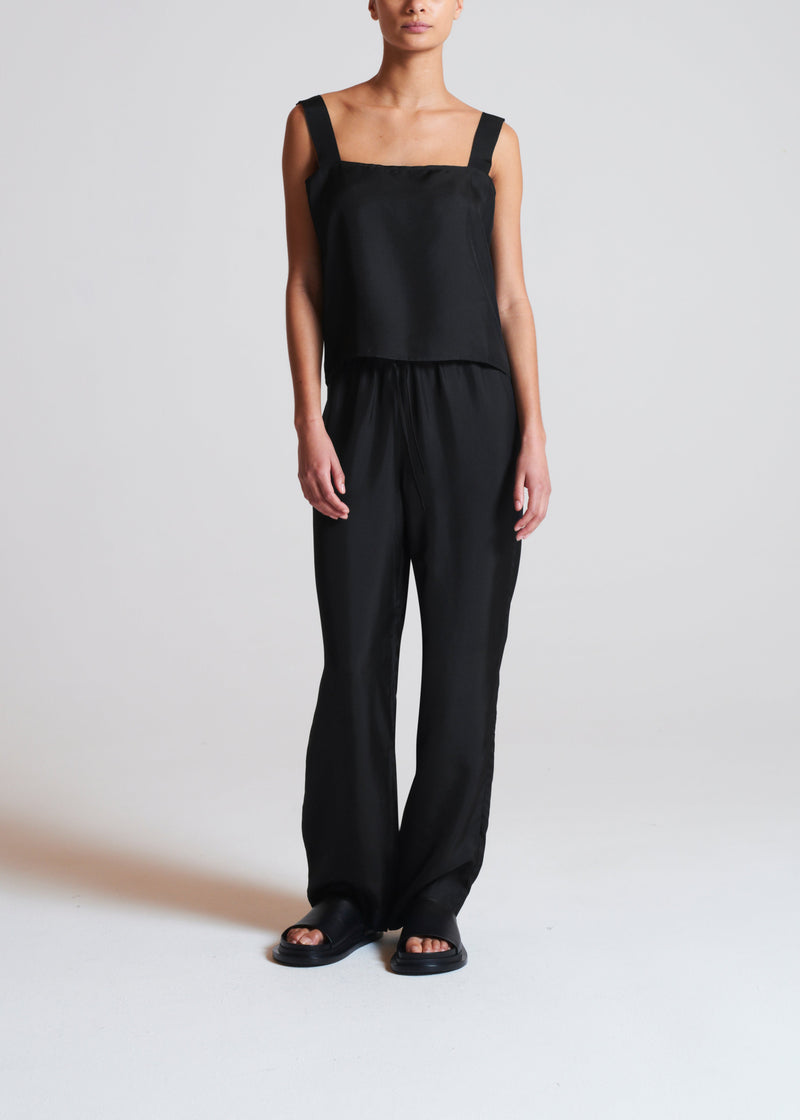 Aurelia Trouser Black Silk Twill