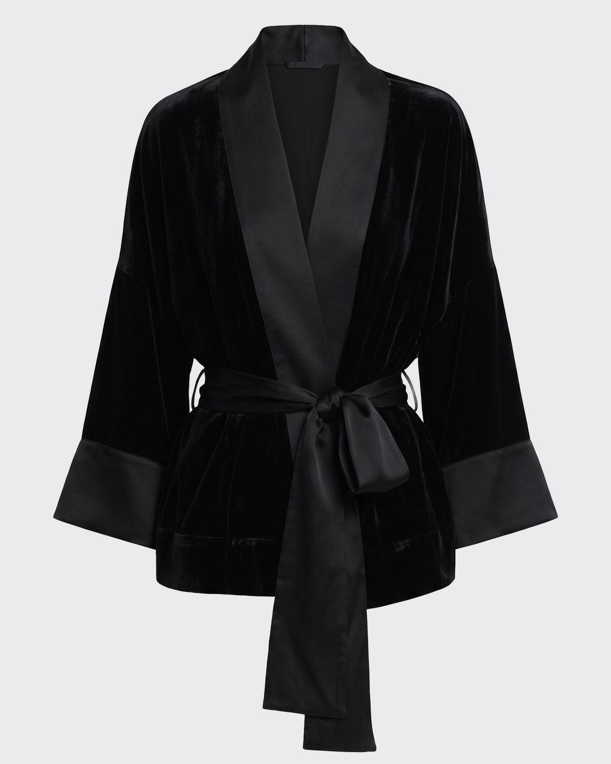 Inca Jacket Black Silk Velvet