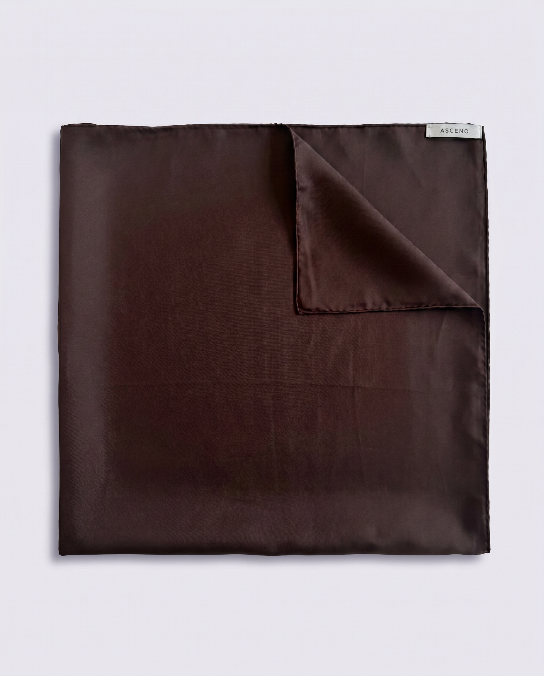 Headscarf Espresso Silk Twill