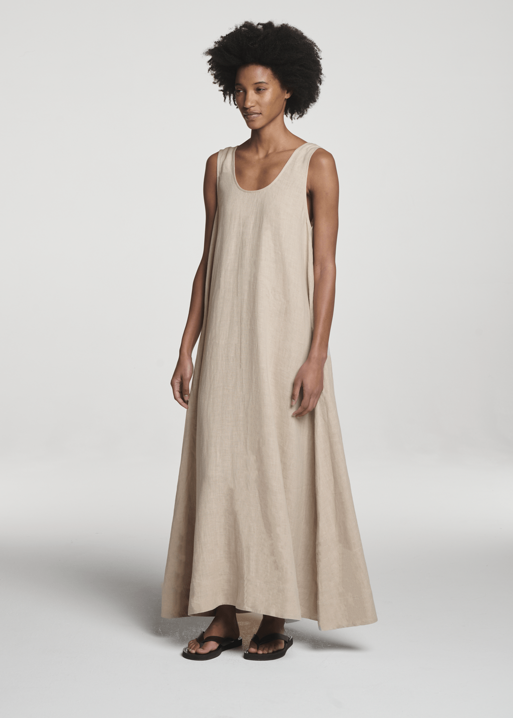 Capri Dress Heathered Linen