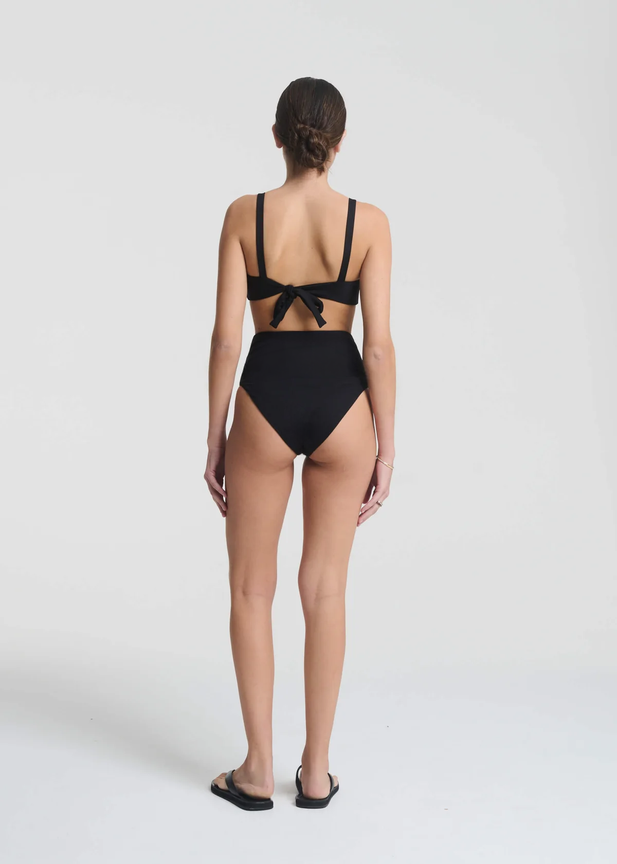 Deia Bikini Bottom Black Recycled Elastane