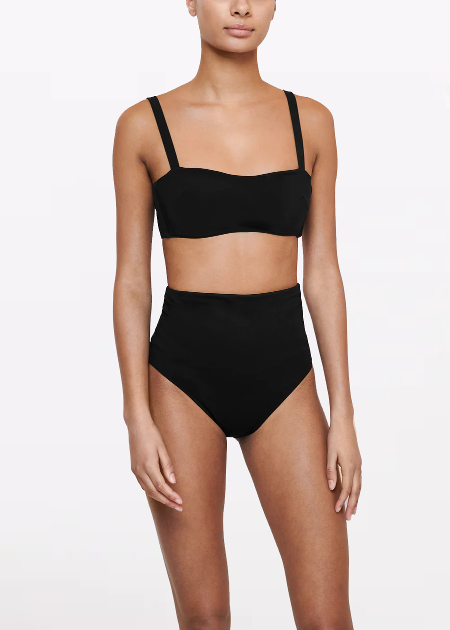 Deia Bikini Bottom Black Recycled Elastane