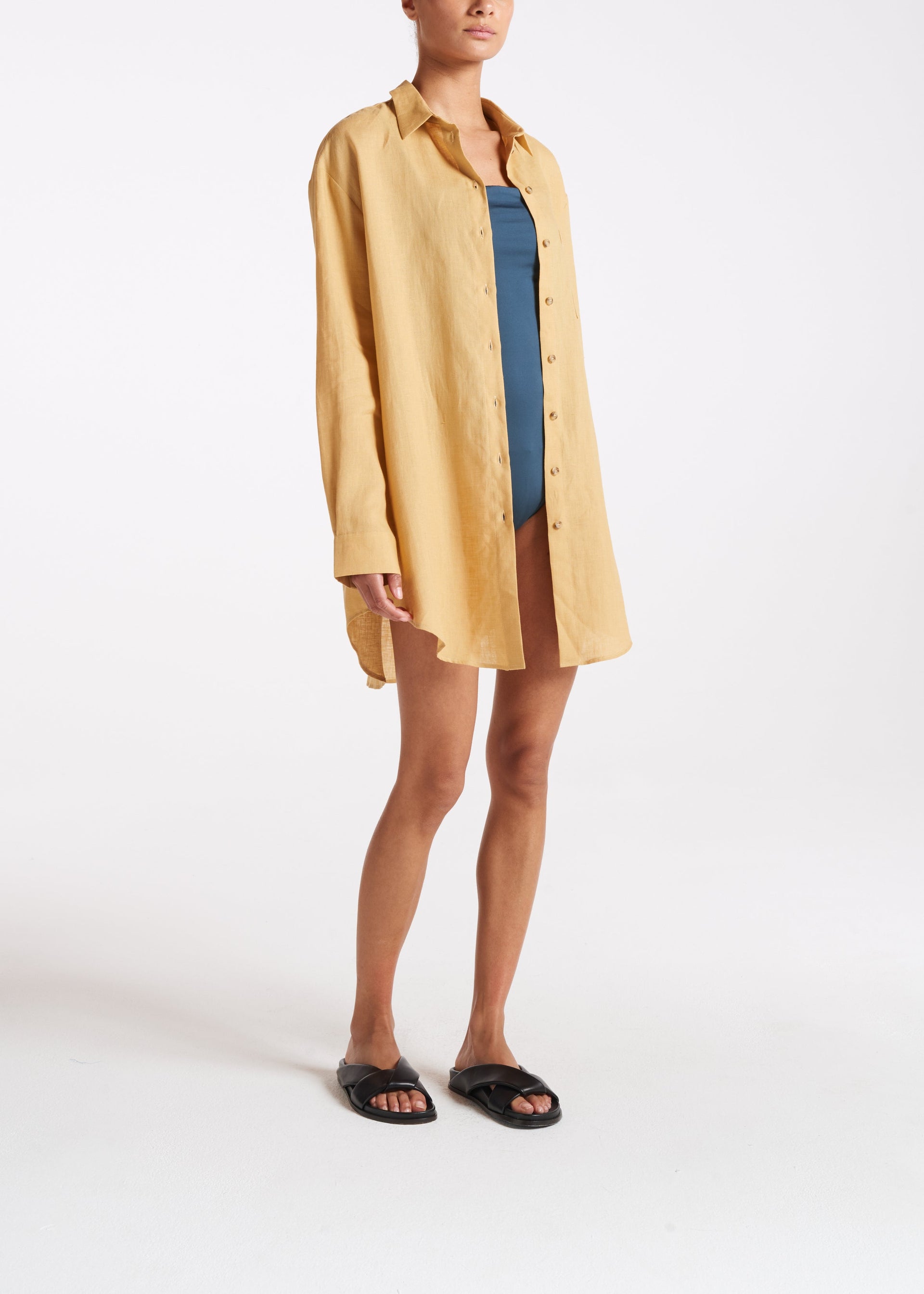 Formentera Shirt Barley Lightweight Linen
