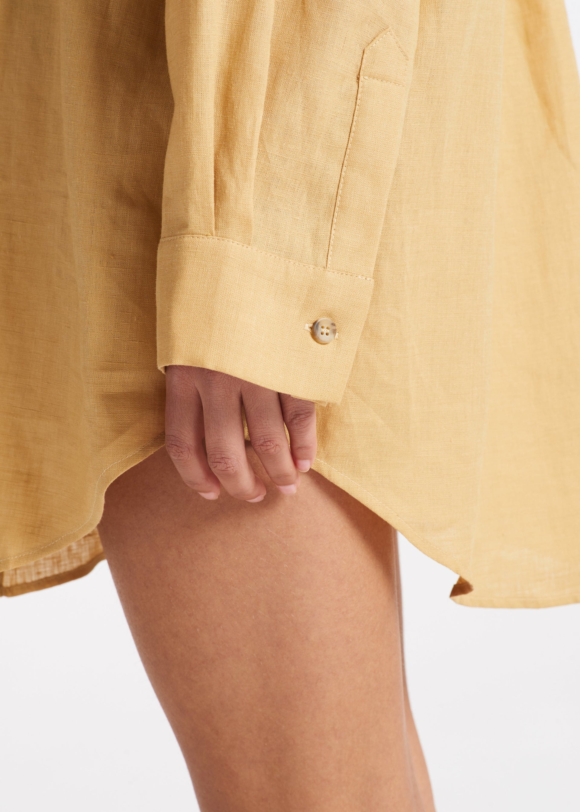 Formentera Shirt Barley Lightweight Linen