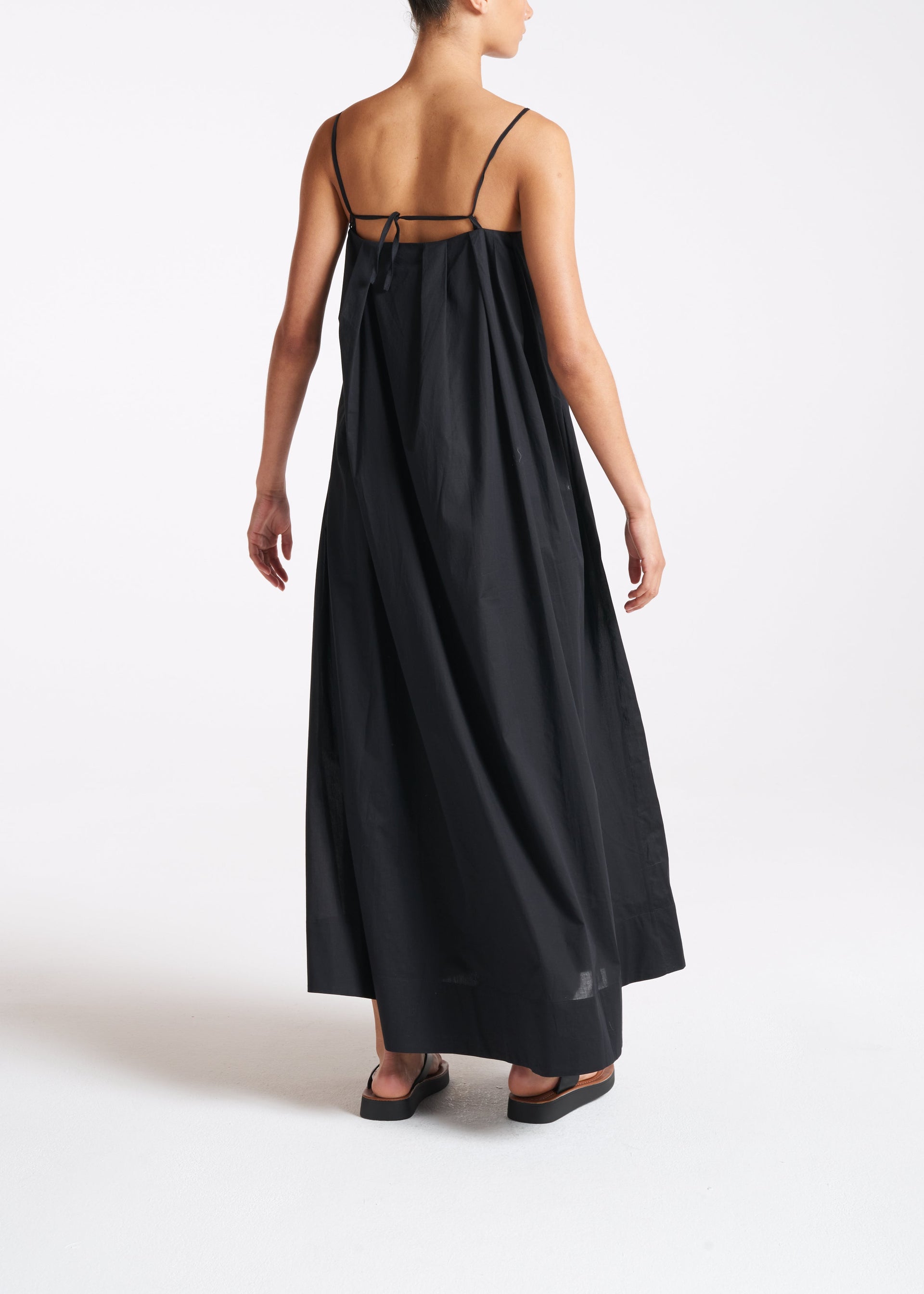 Heather Black Light Weight Cotton Dress