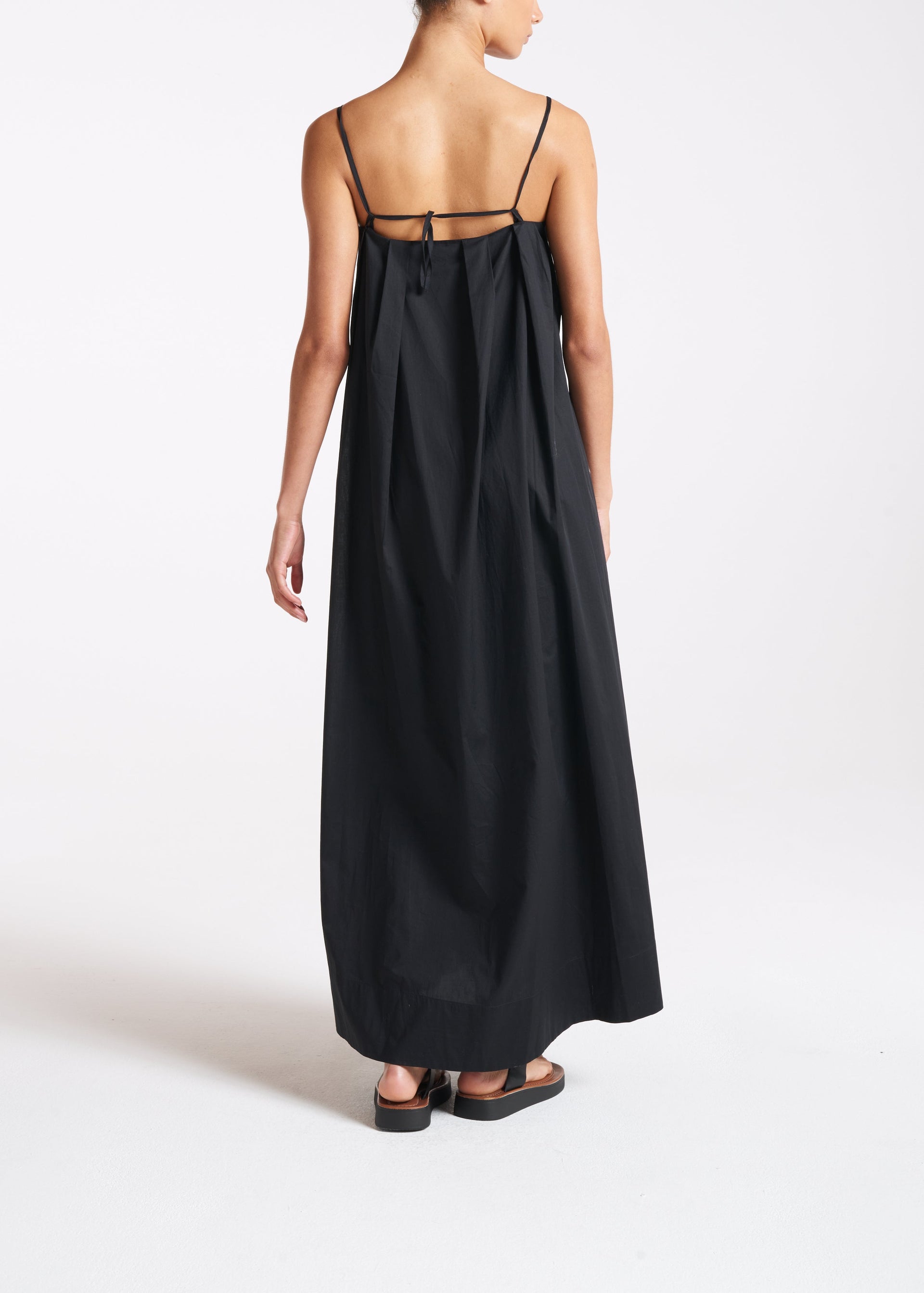 Heather Black Light Weight Cotton Dress