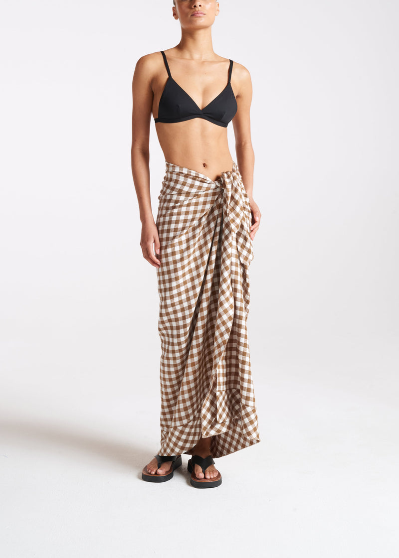Linen beach cheap wrap skirt