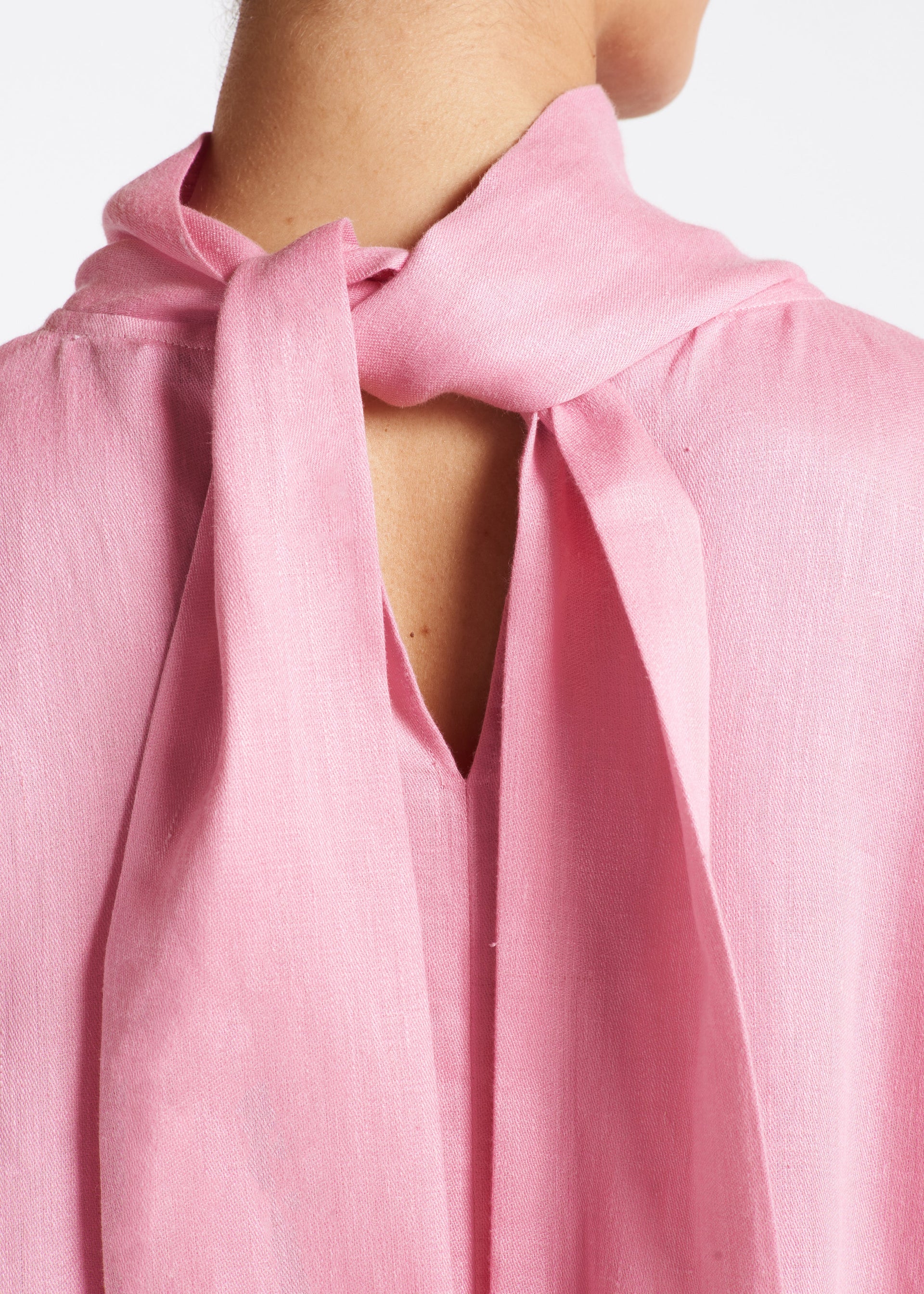 Oslo Bubblegum Heavy Linen Dress