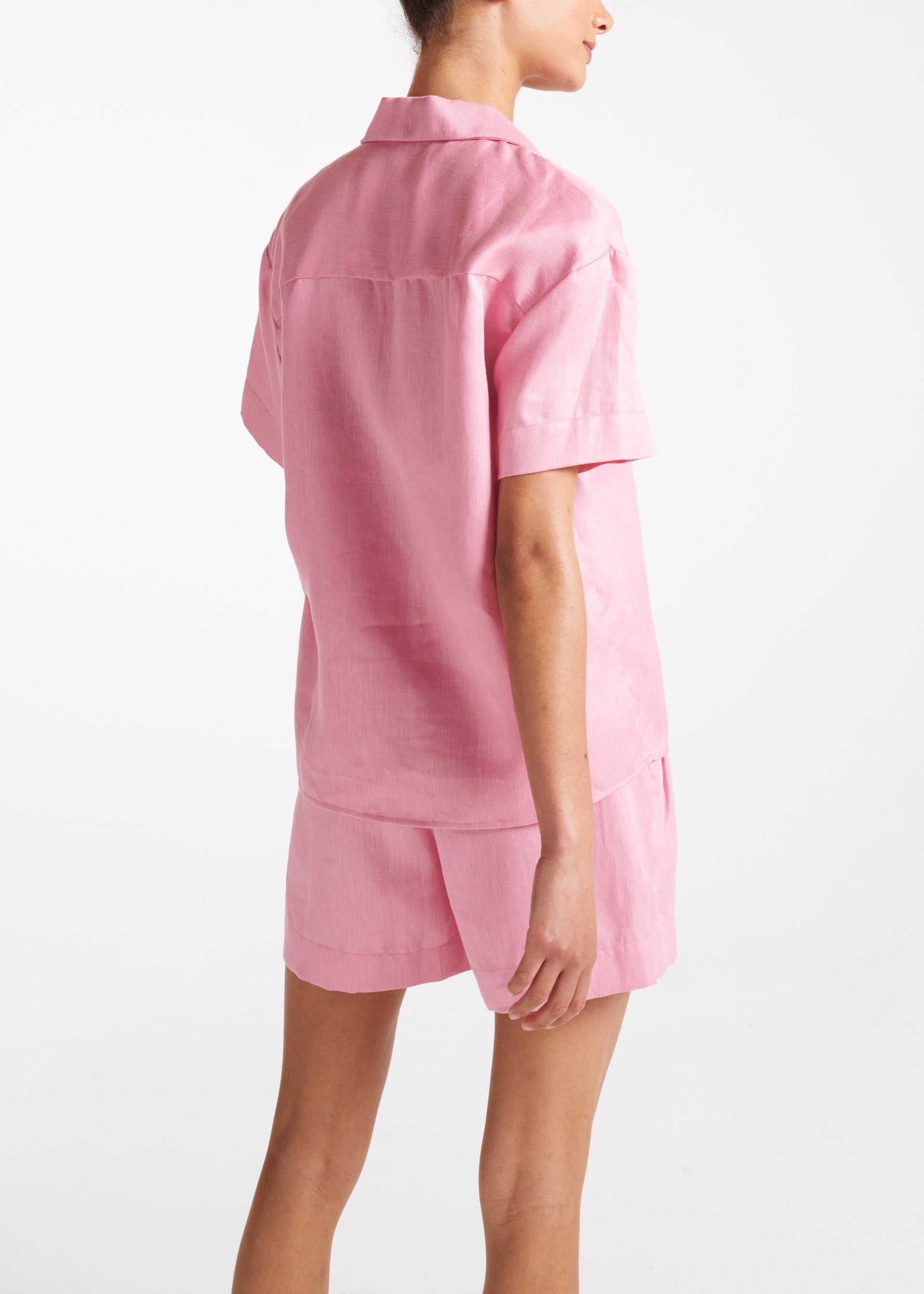 Prague Shirt Bubblegum Heavy Linen