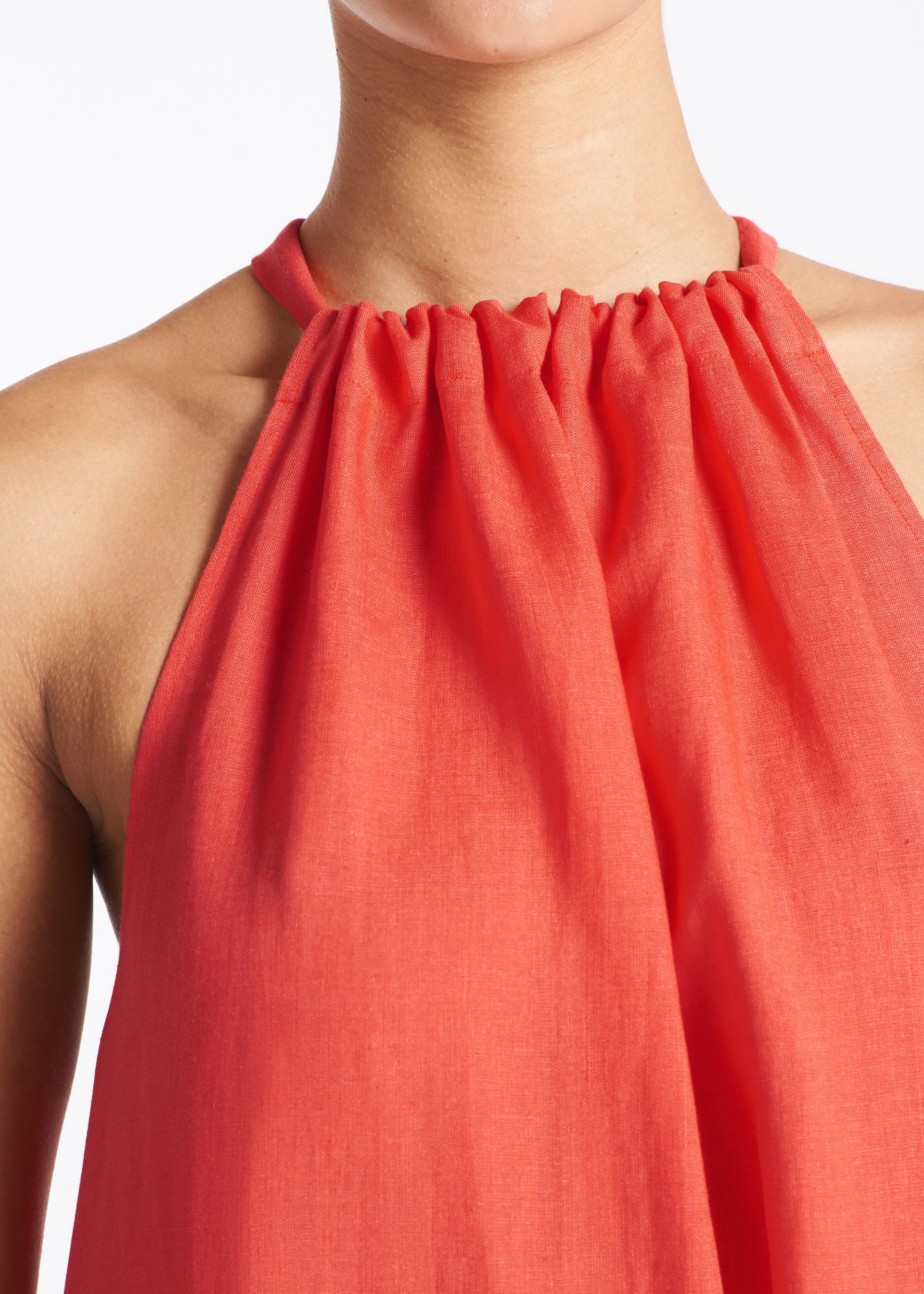 Ibiza Dress Poppy Lightweight Linen