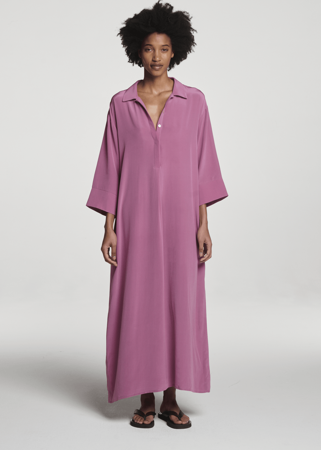 Enna Dress Rose Pink Silk Crepe