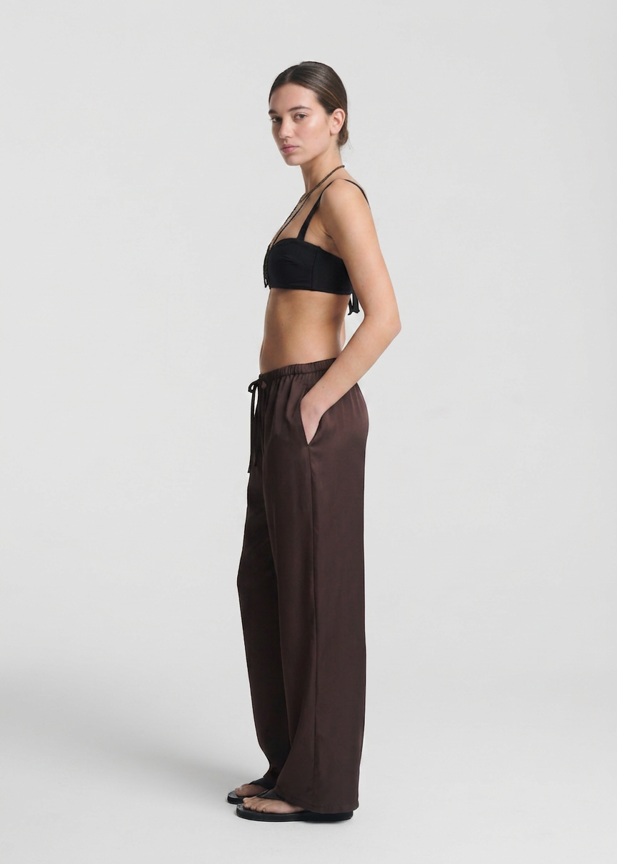 Trouser Espresso Silk Twill