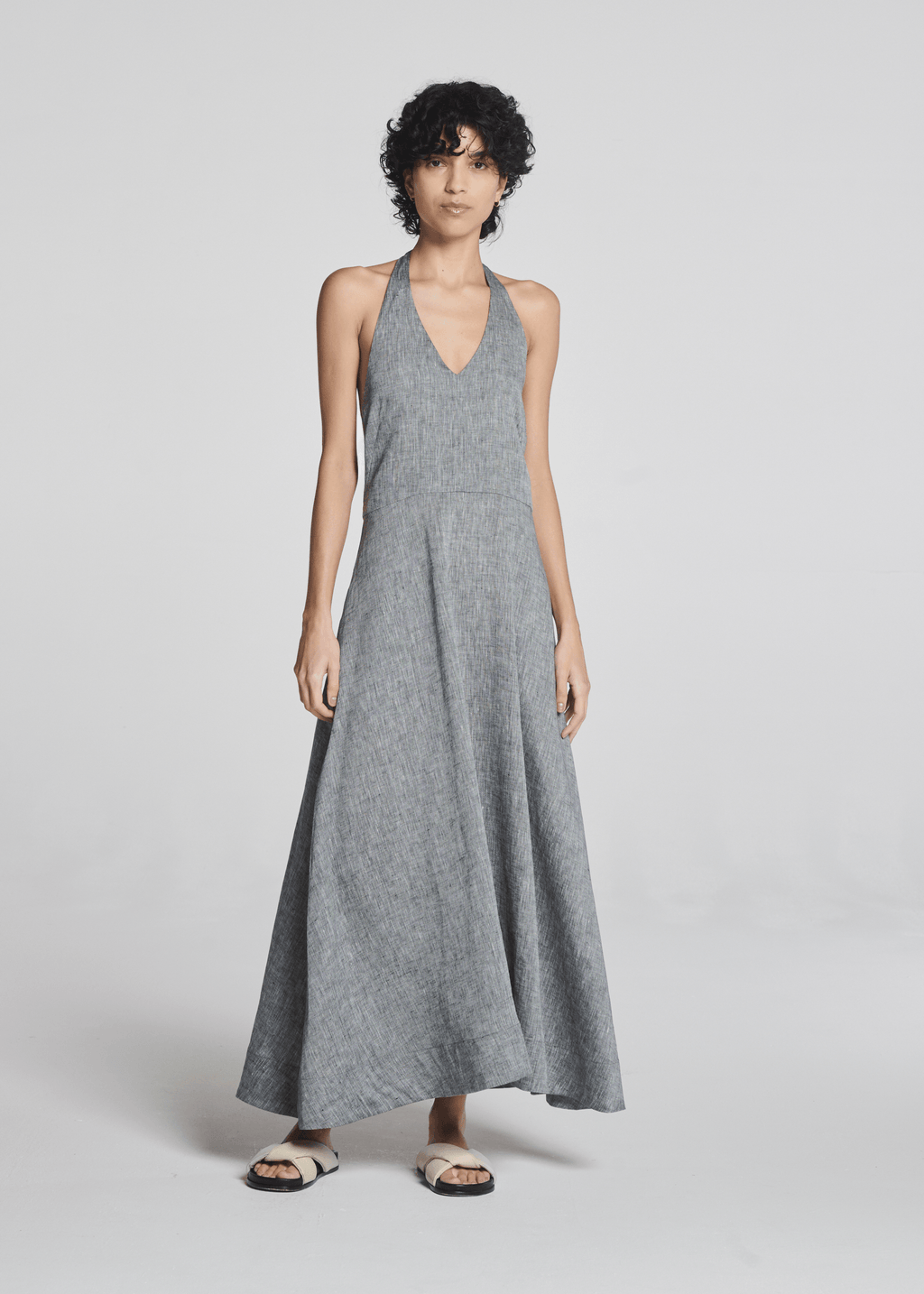 Garda Dress Heathered Linen