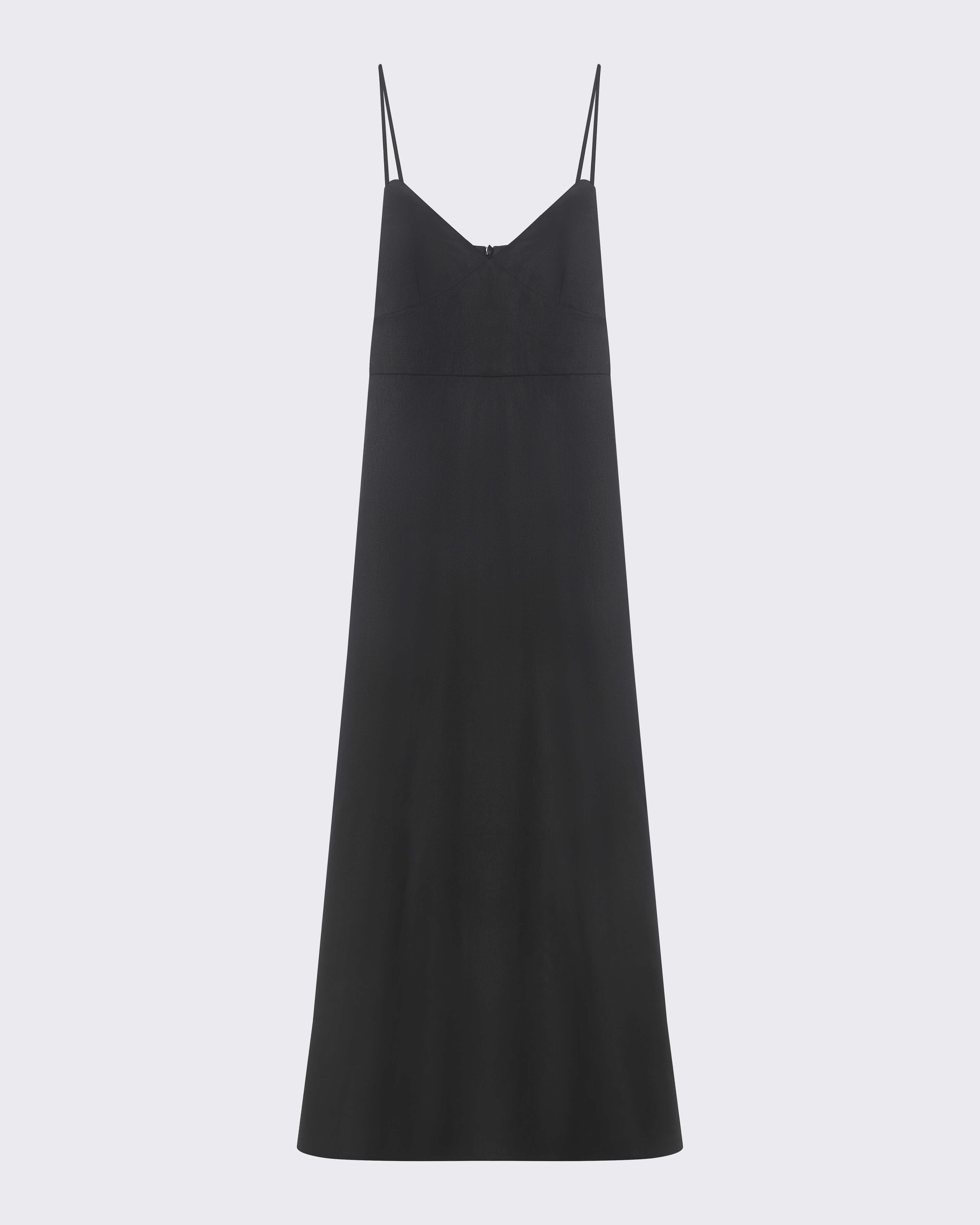 Ida Dress Black Heavy Linen