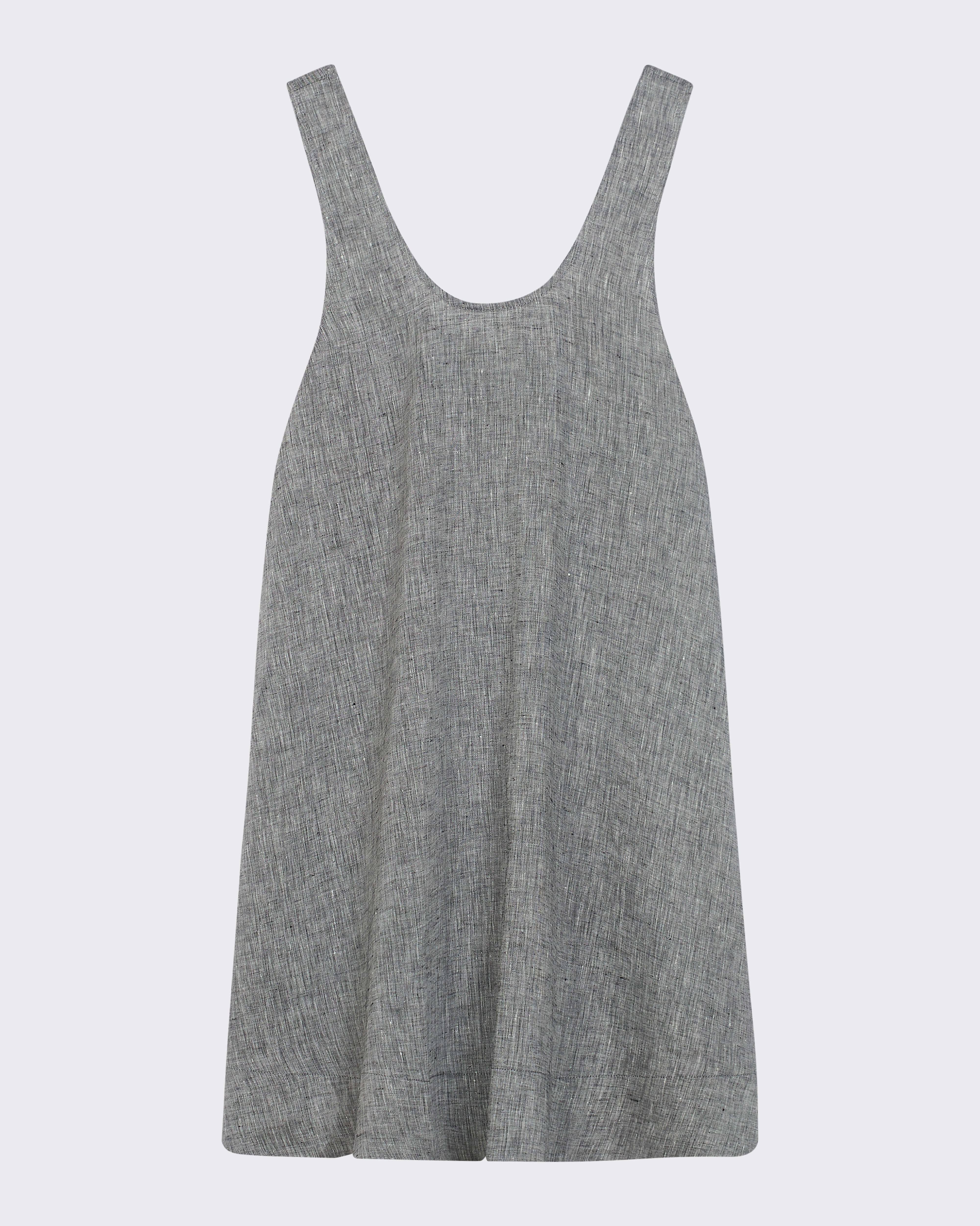 Sicily Dress Heathered Grey Linen