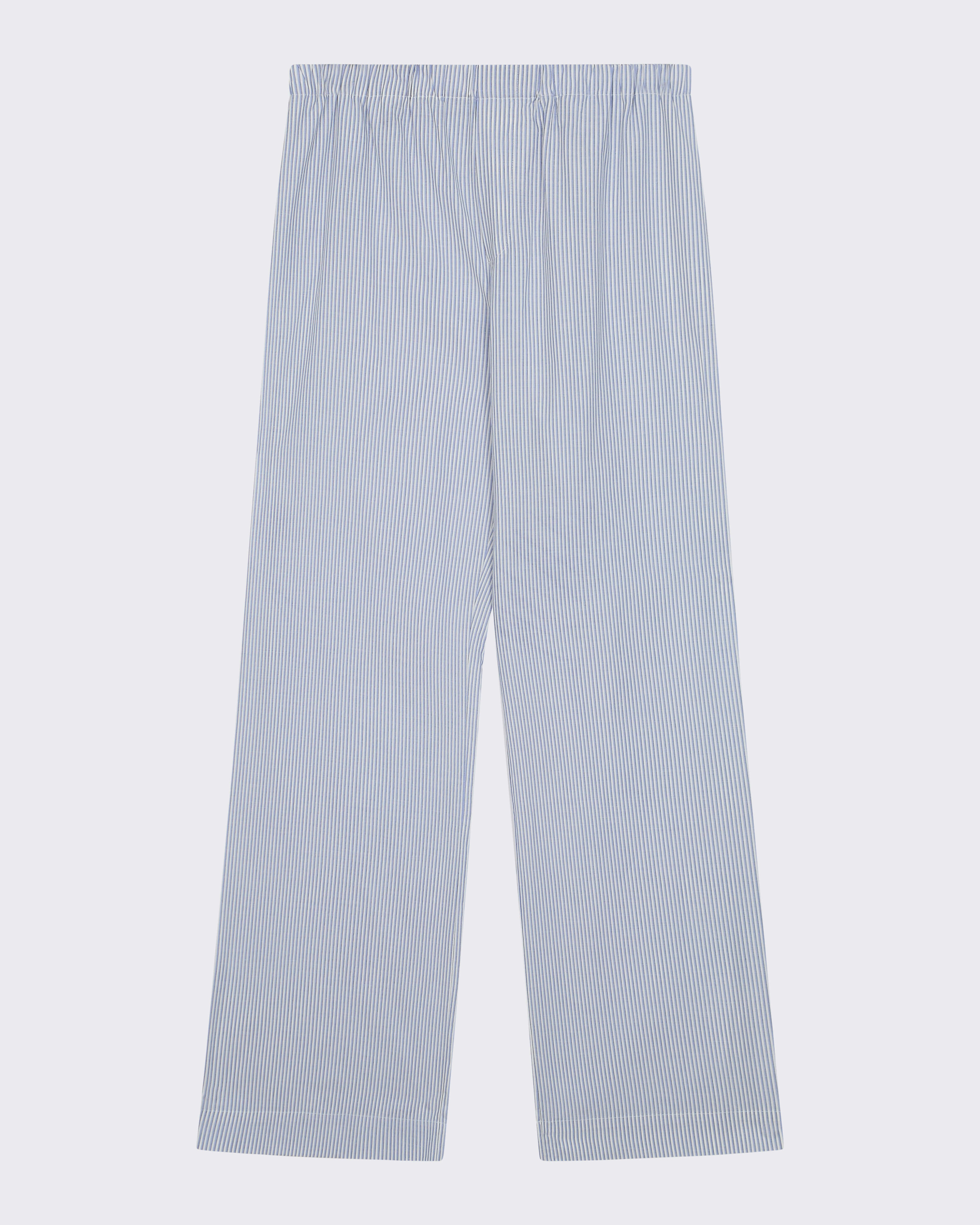Rosa Trouser Blue White Stripe Cotton Silk