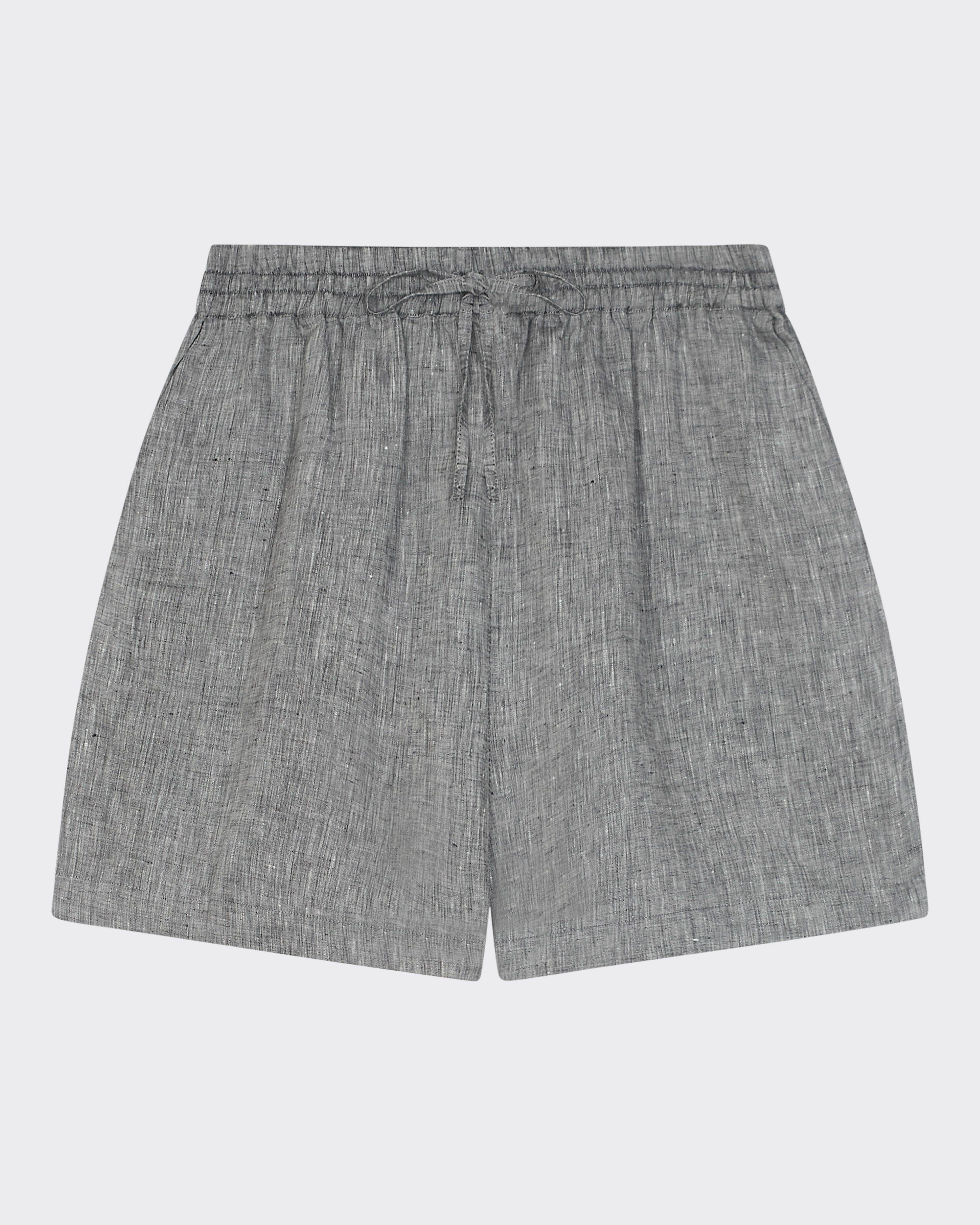 Boston Short Heathered Grey Linen