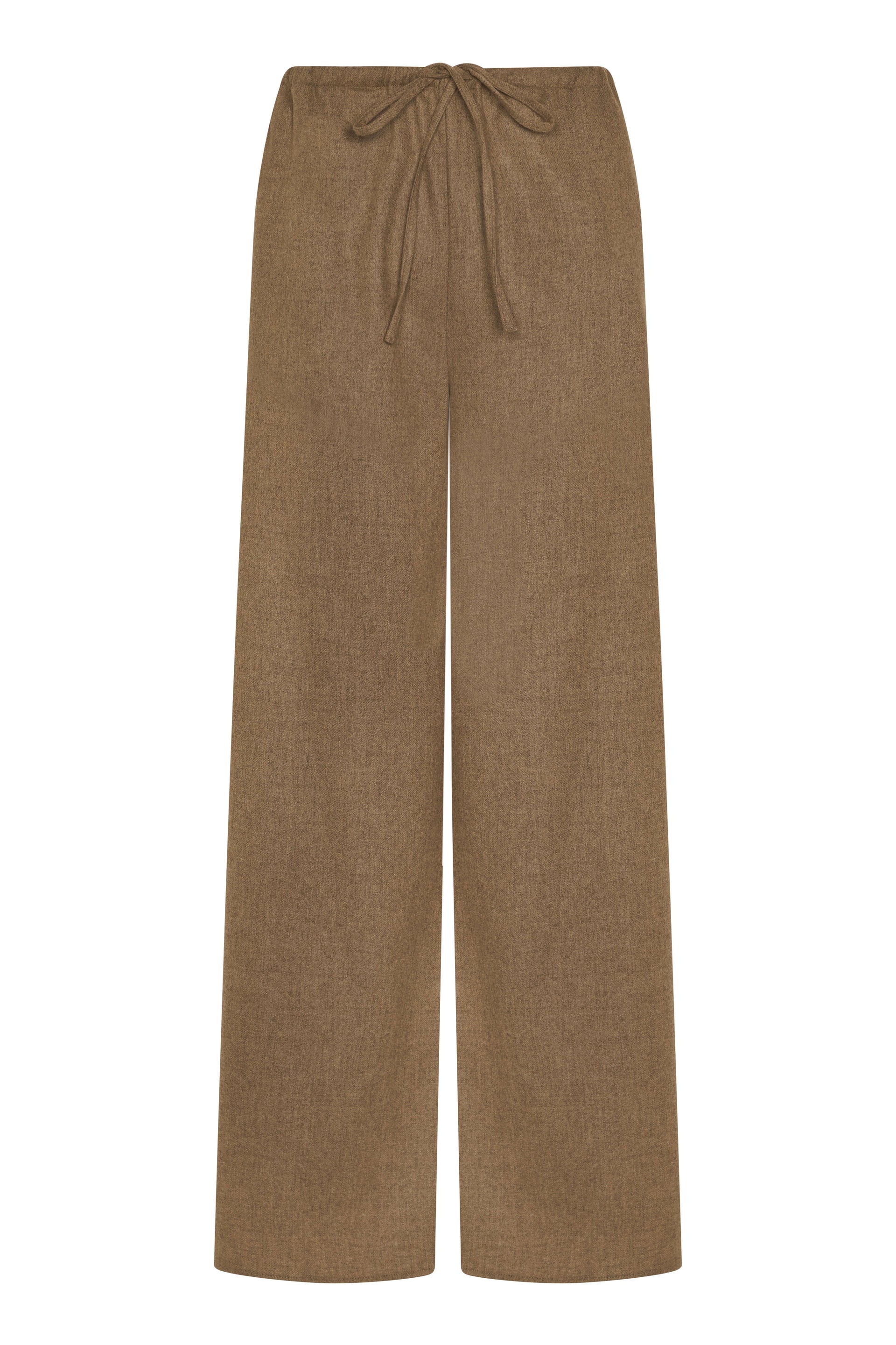 Lexi Trouser Camel Wool Flannel