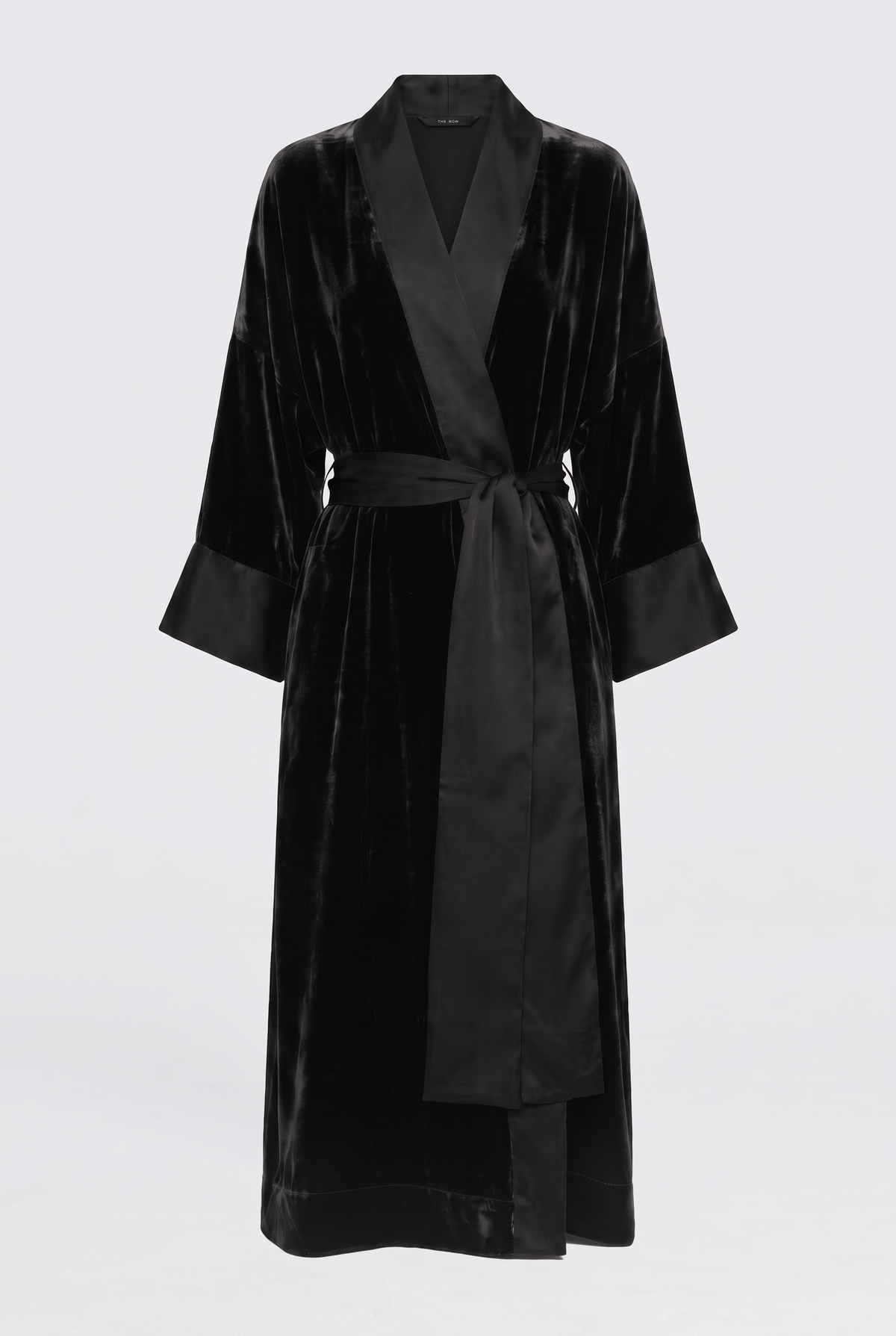 Lugano Robe Black Silk Velvet