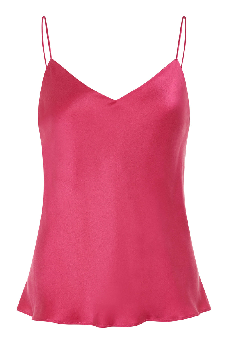 Milos Cami Hot Pink Silk Charmeuse