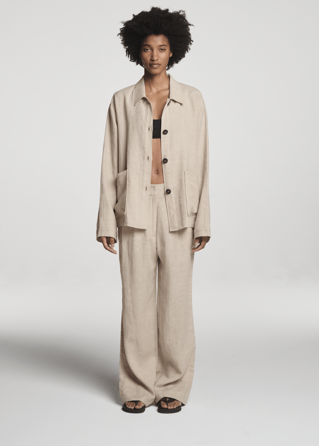 Rivello Trouser Heathered Linen