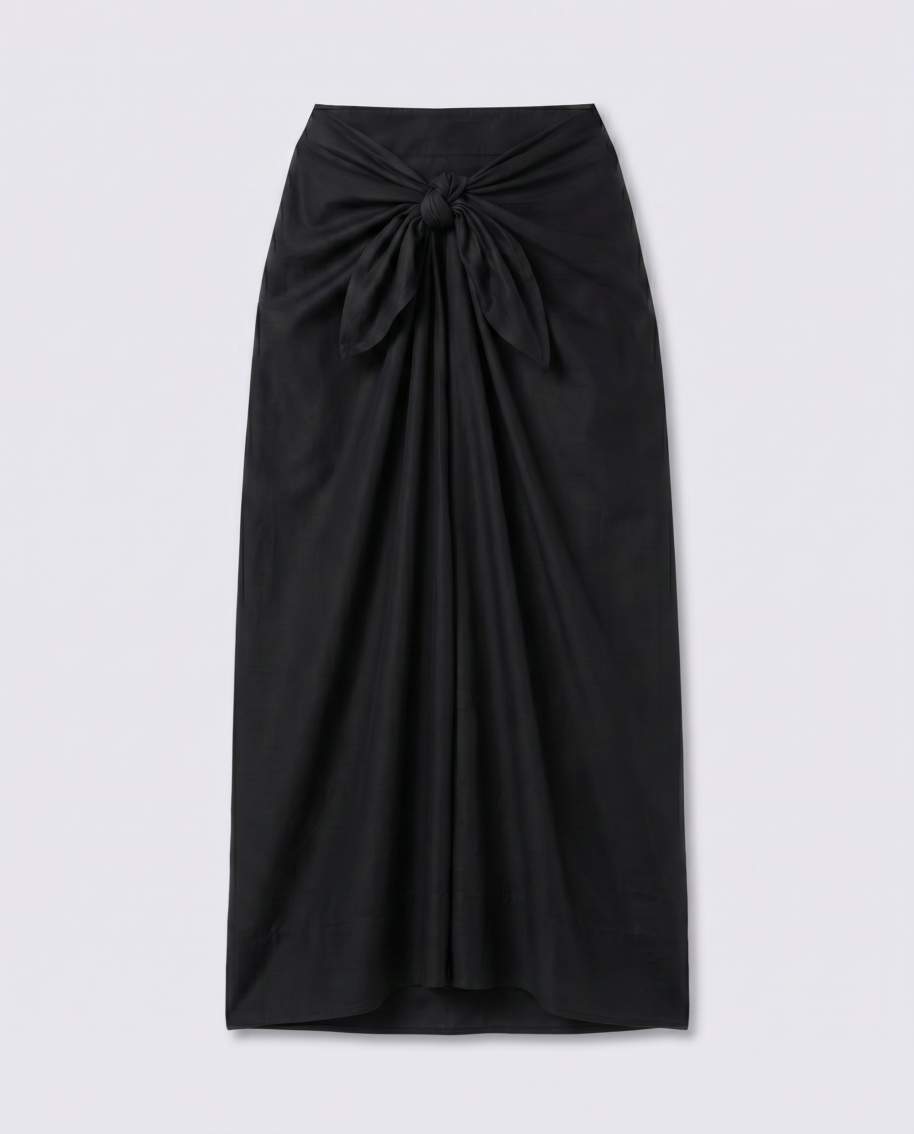 Large Beach Wrap Black Silk Cotton