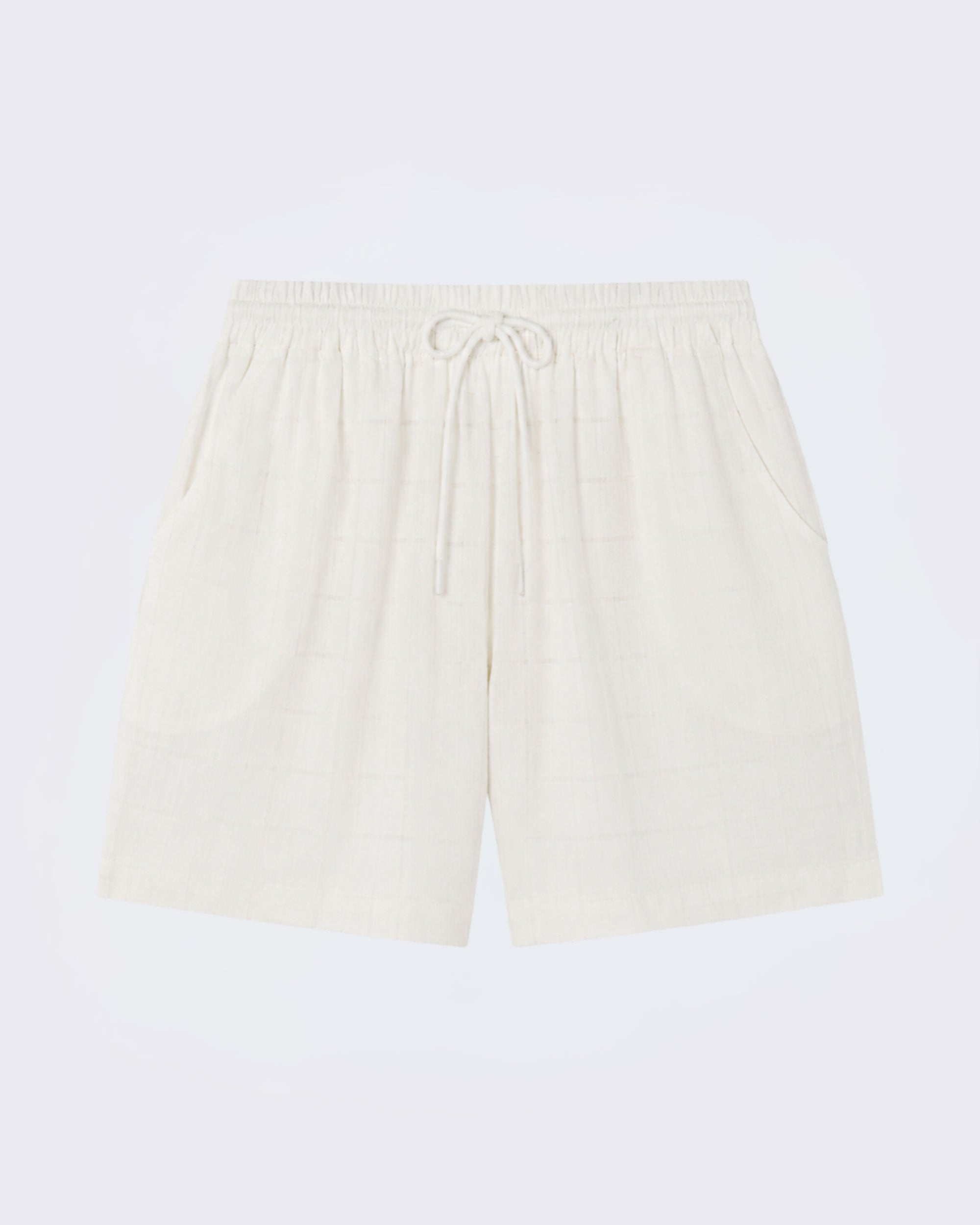 Boston Short Off White Linen Cotton