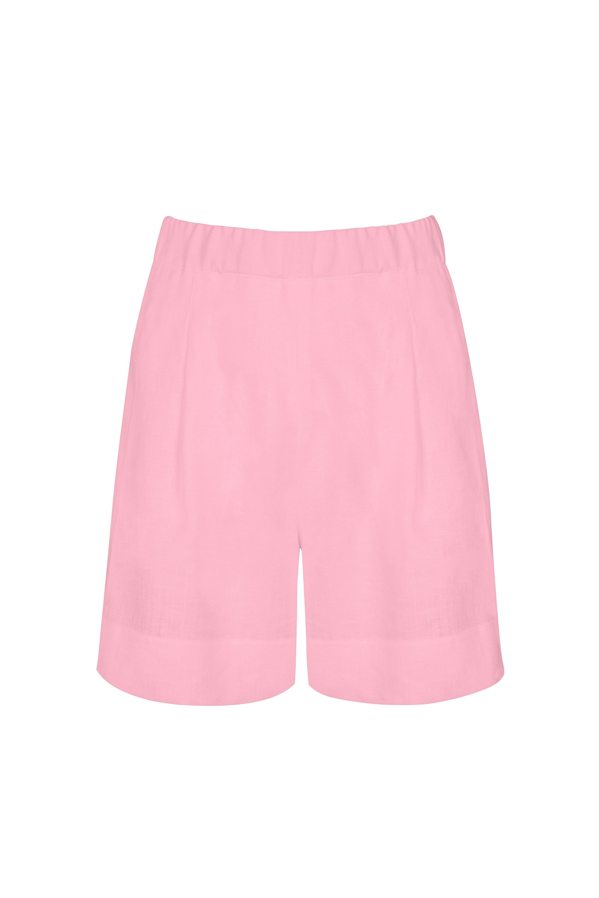 Zurich Bubblegum Heavy Linen Short