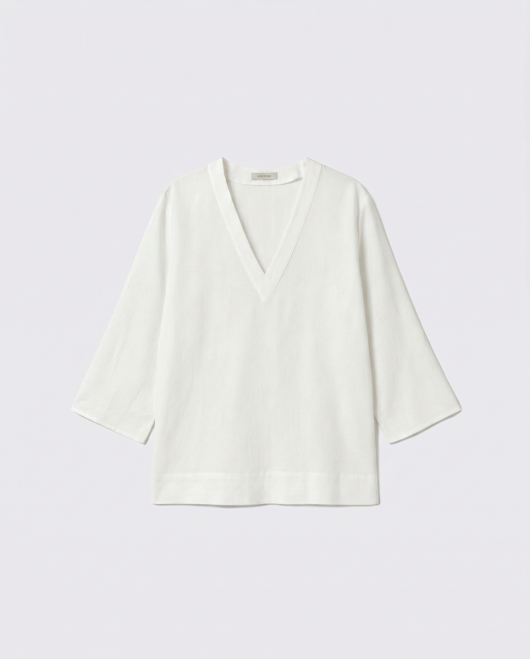 Tunic White Silk Cotton
