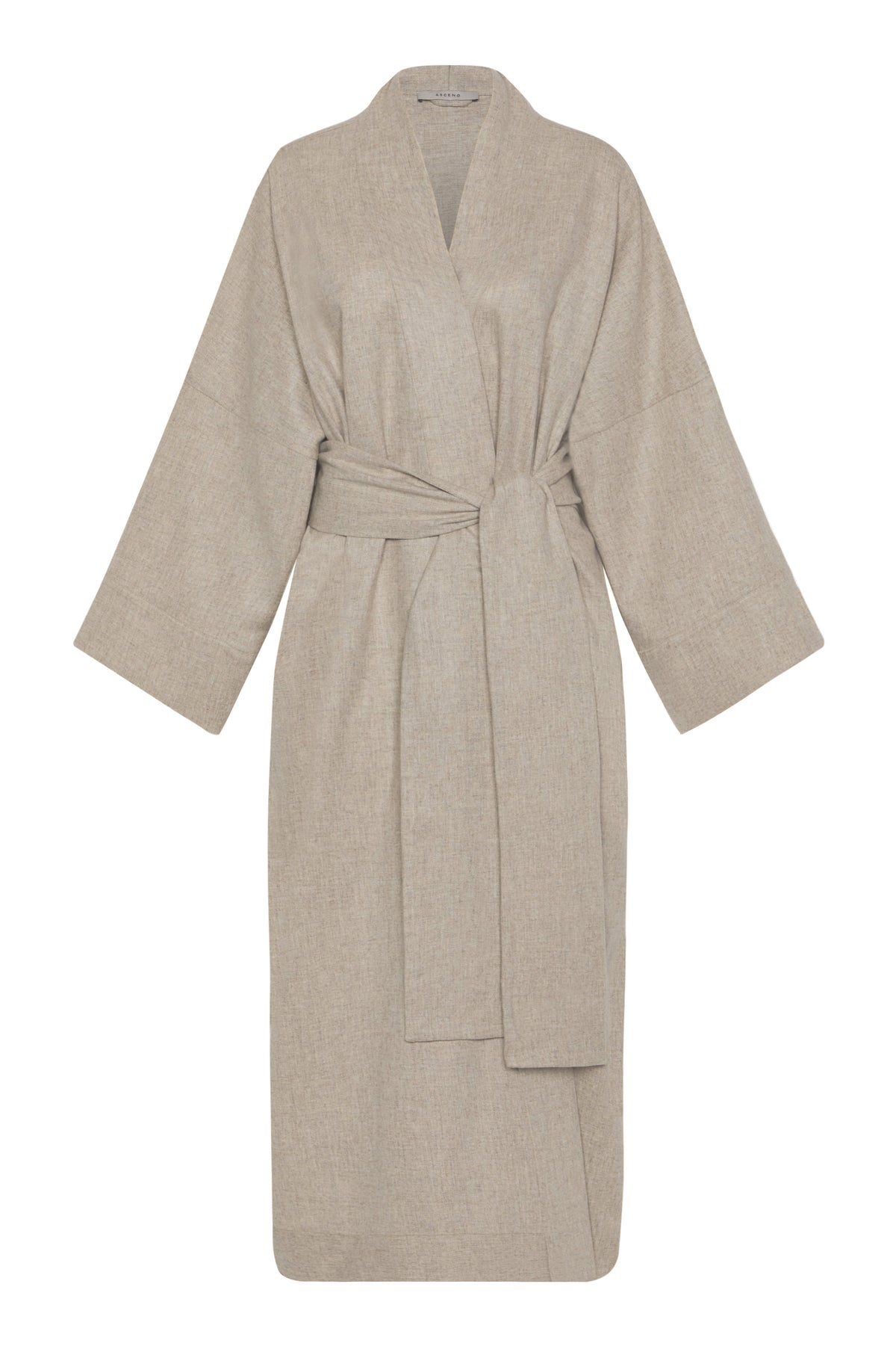 Pretty Wool Robe Athens Robe Oat Wool Cashmere Flannel