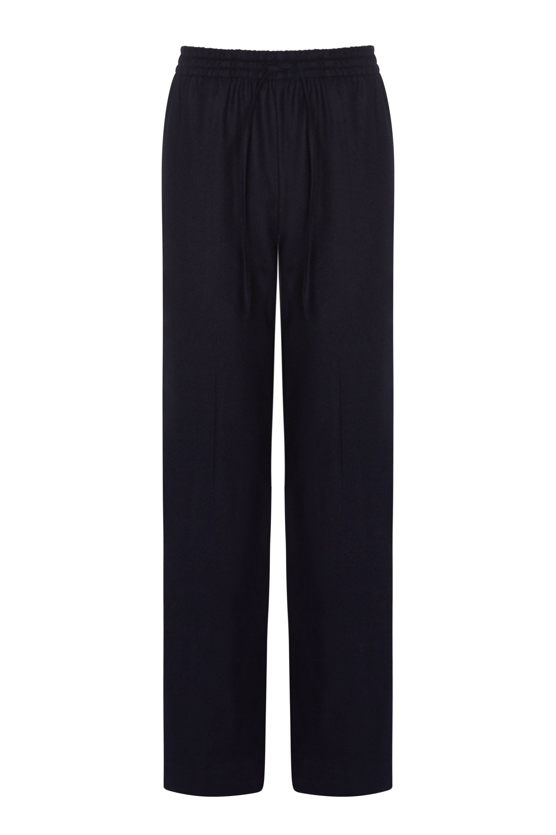 Aurelia Black Organic Heavy Linen Wide Leg Trouser
