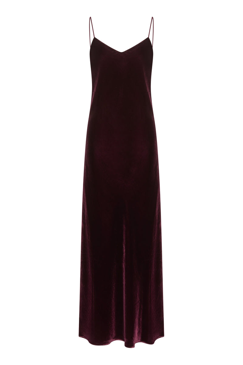 Lyon Mulberry Velvet Dress