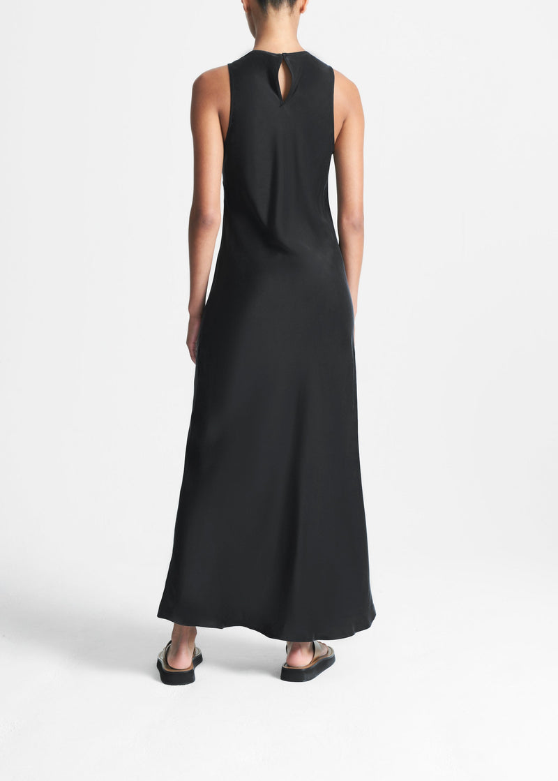 Valencia Slip Dress Black Silk