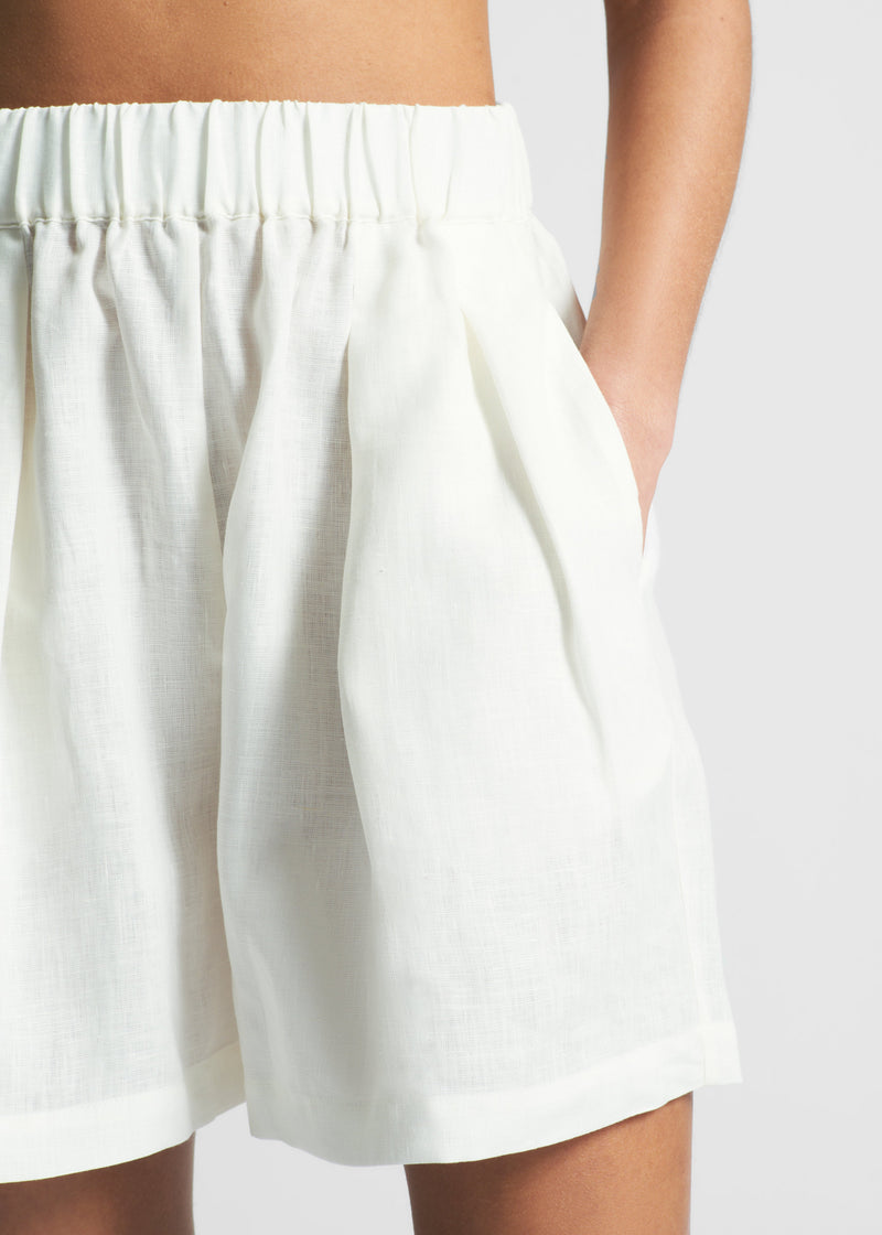 Zurich Lemon Organic Linen Short