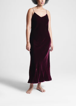 Lyon Mulberry Velvet Dress