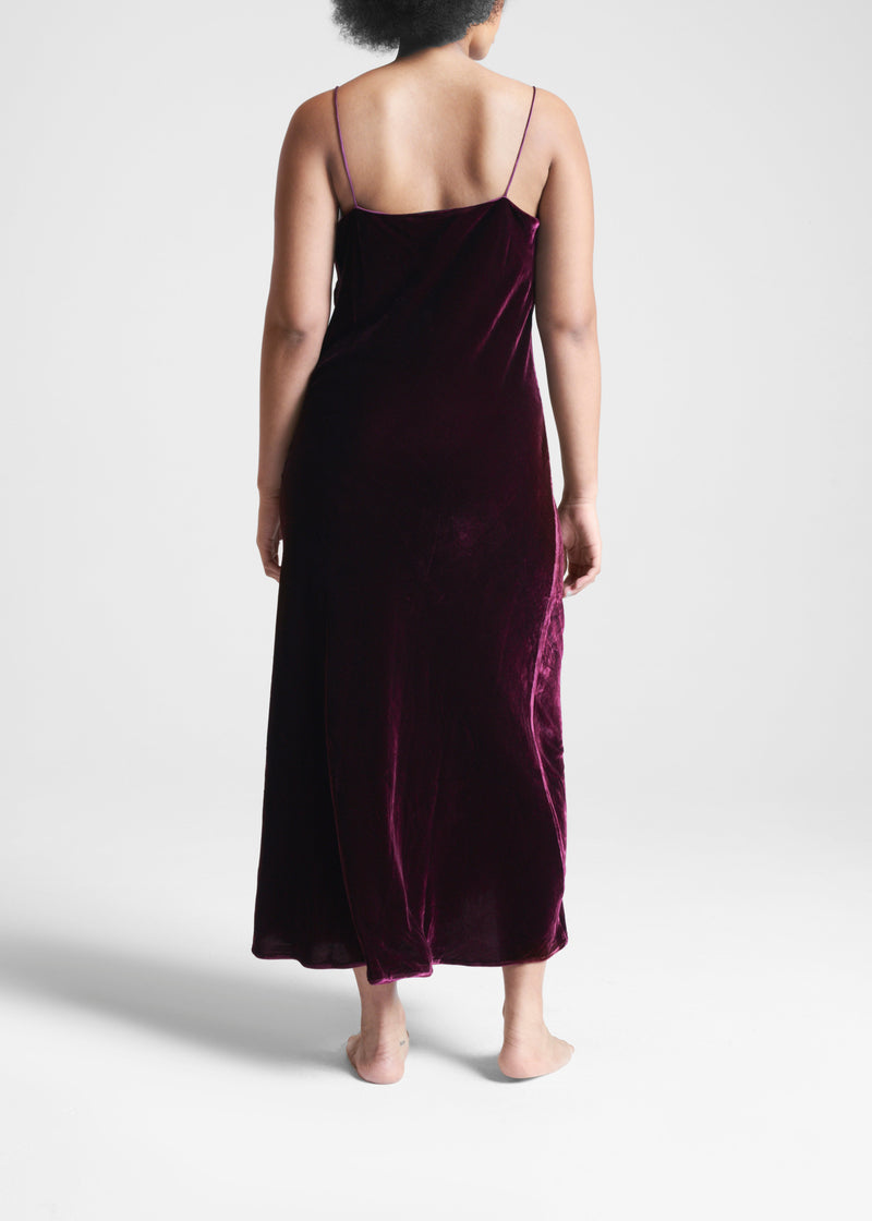 Lyon Mulberry Velvet Dress