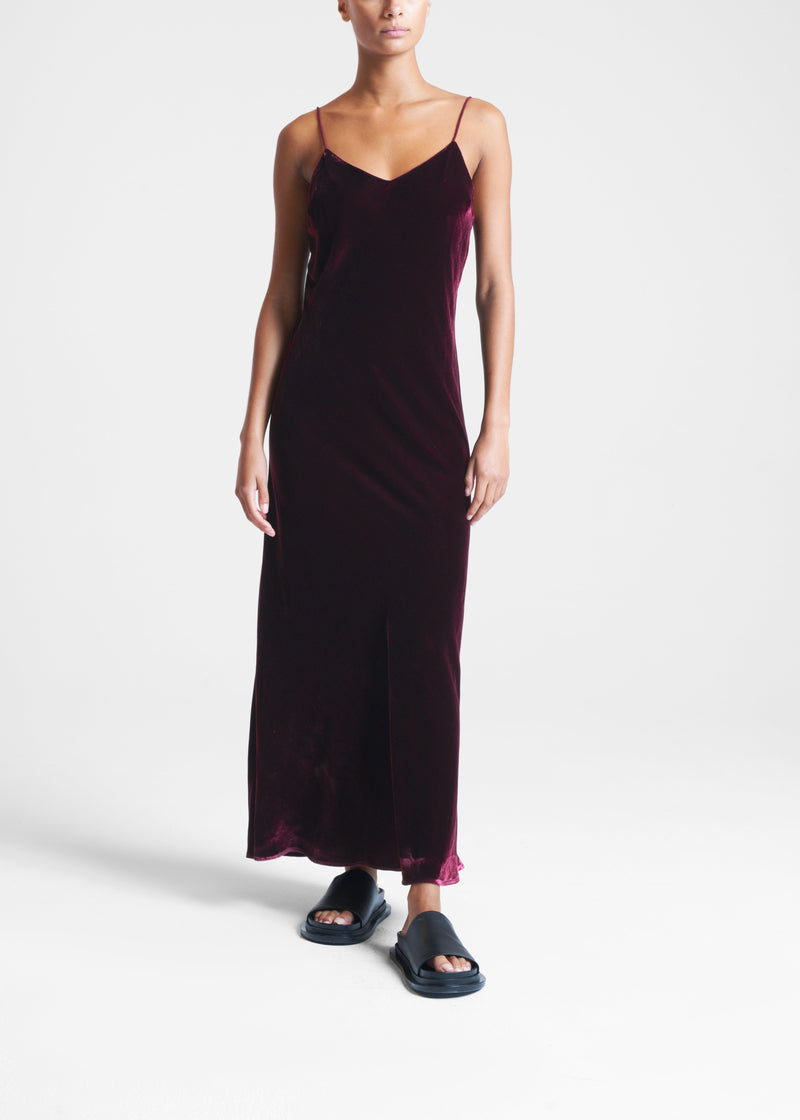 Lyon Mulberry Velvet Dress