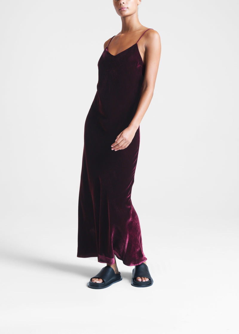 Lyon Mulberry Velvet Dress