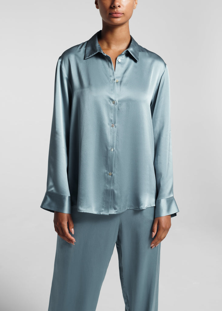 Silky shop pajama dress