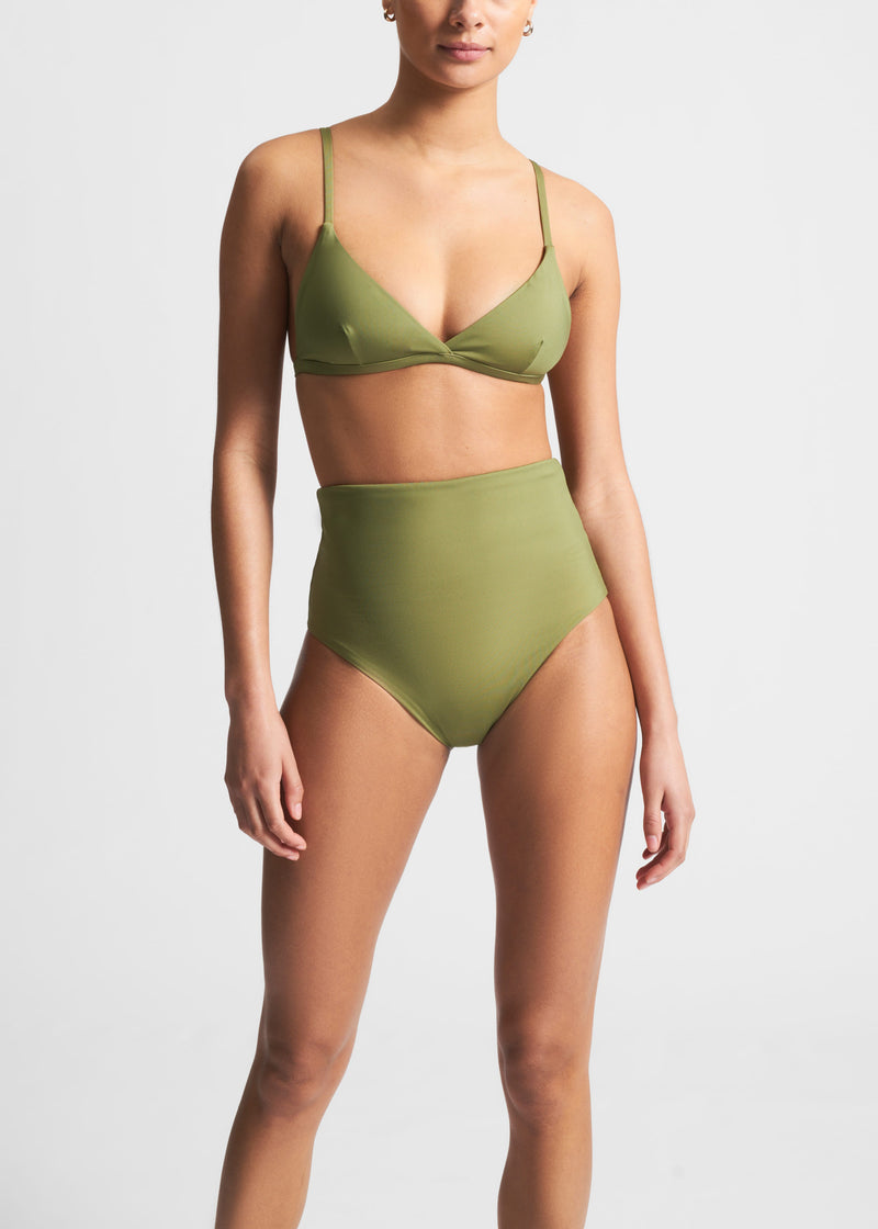 Deia Moss Green Bikini Bottom