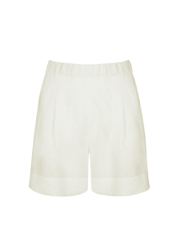  Cream linen shorts
